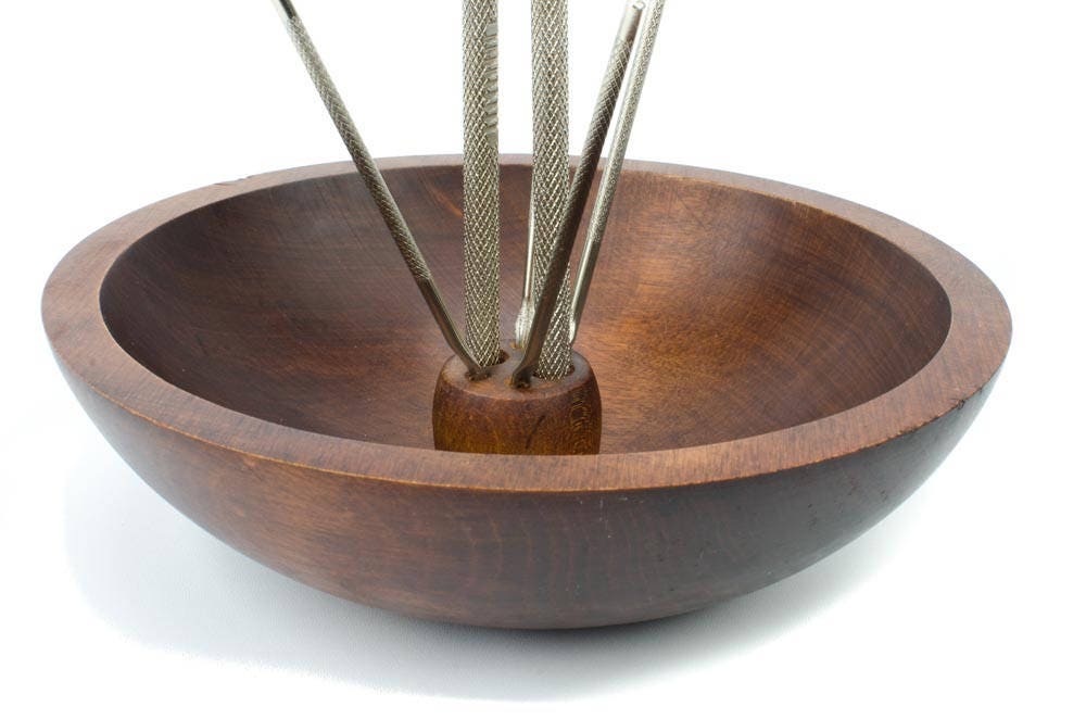 Baribocraft Nut Bowl, Wooden Nut Bowl, Maple Wood Nut Bowl, Oval Nut Bowl