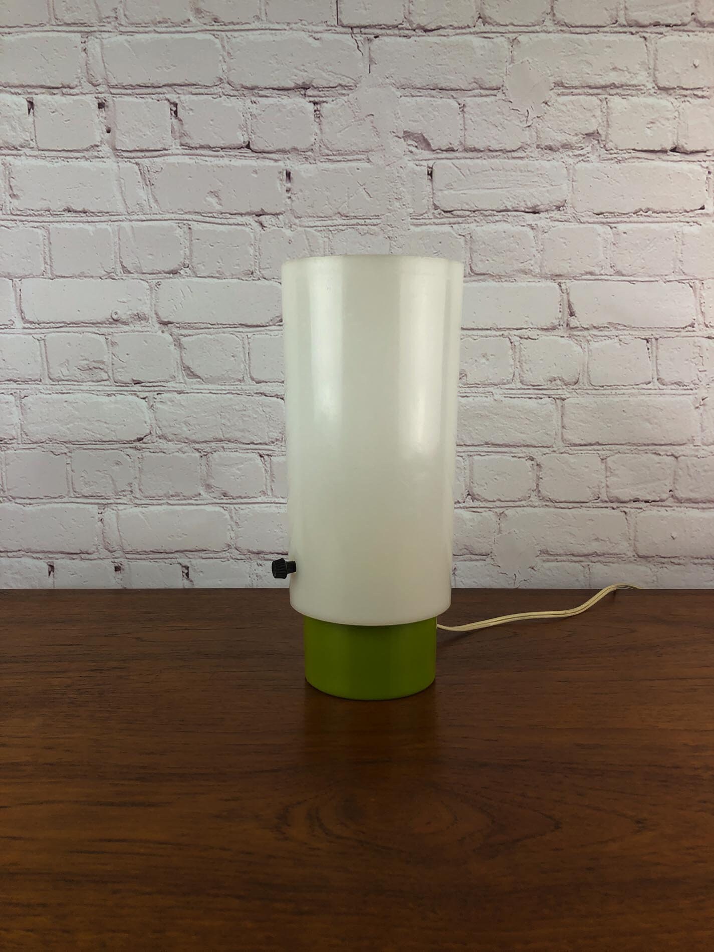 Mid Century Acrylic Table Lamp, Industrial Column Table Lamp, Clockwork Orange Retro Table Lamp