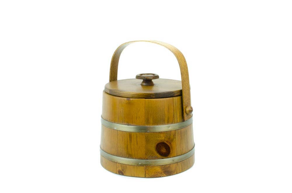 Rustic Wood Bucket, Wood Ice Bucket, Verkley's Woodcraft