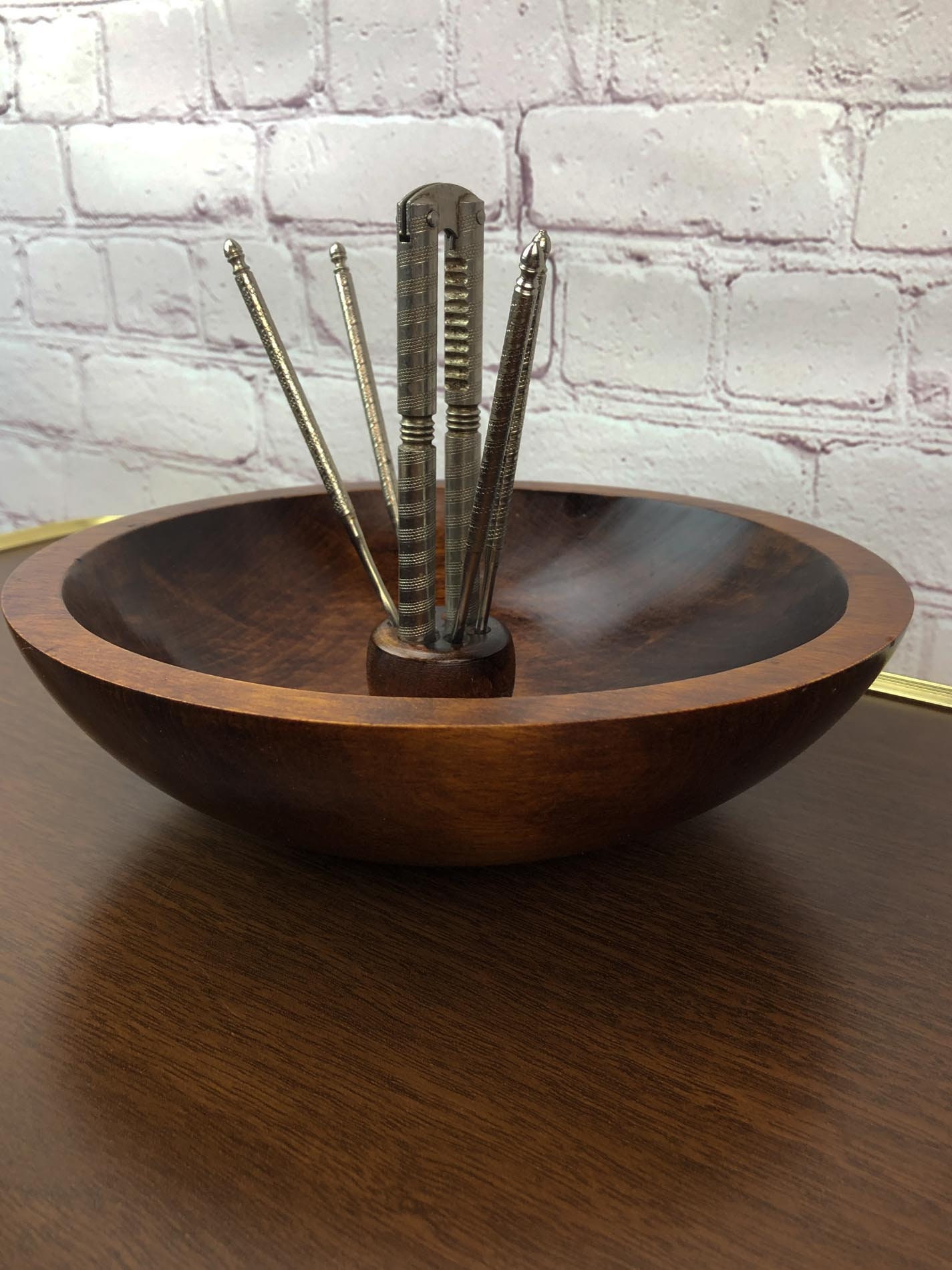 Wood Nut Bowl, Nut Bowl, Baribocraft Nut Bowl, Maple Nut Bowl, Vintage