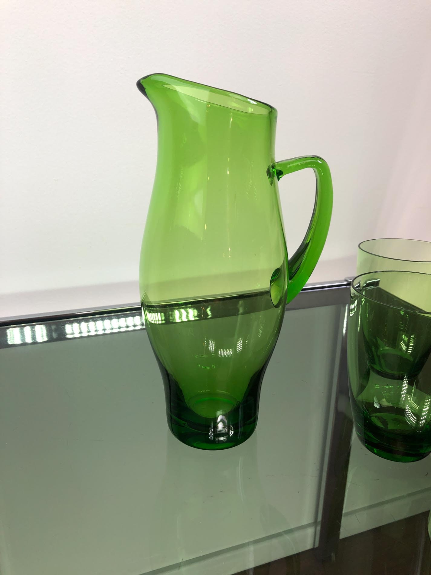 Holmegaard Pitcher and Glass Set per Lutken Maygreen Pitcher Etsy Canada