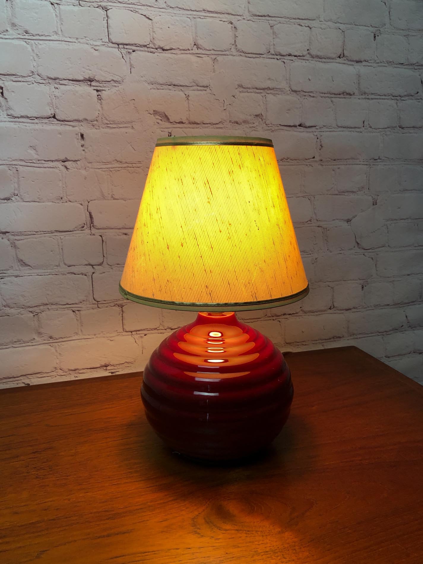 Mid Century Ceramic Lamp, MCM Table Lamp, Vintage Ceramic Lamp