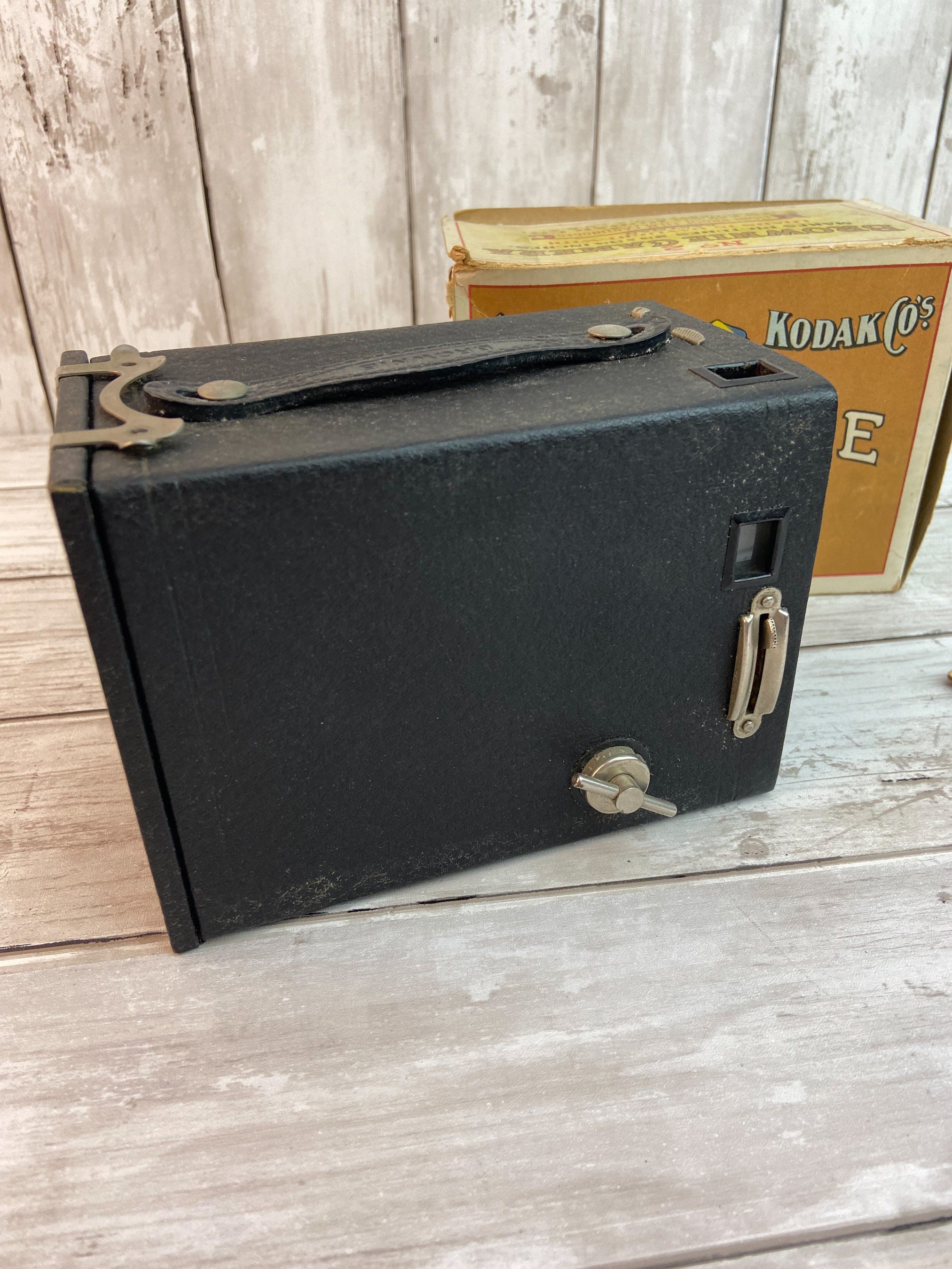 Kodak Brownie No. 2 Original Kodak Camera Box and Camera, Eastman Kodak