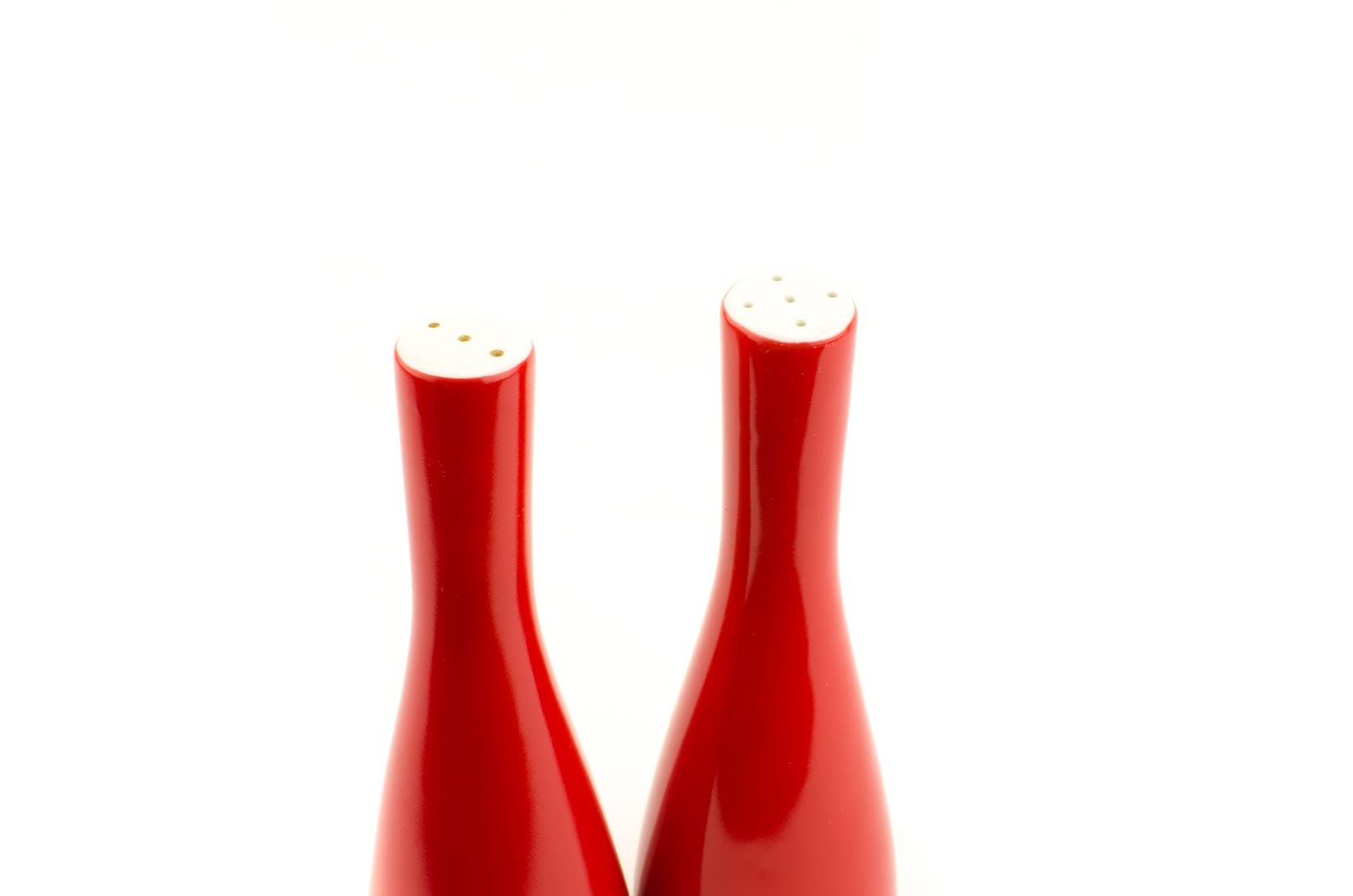 Mikasa Elite Salt and Pepper Shakers, Mandarin Red by Mikasa, Mikasa