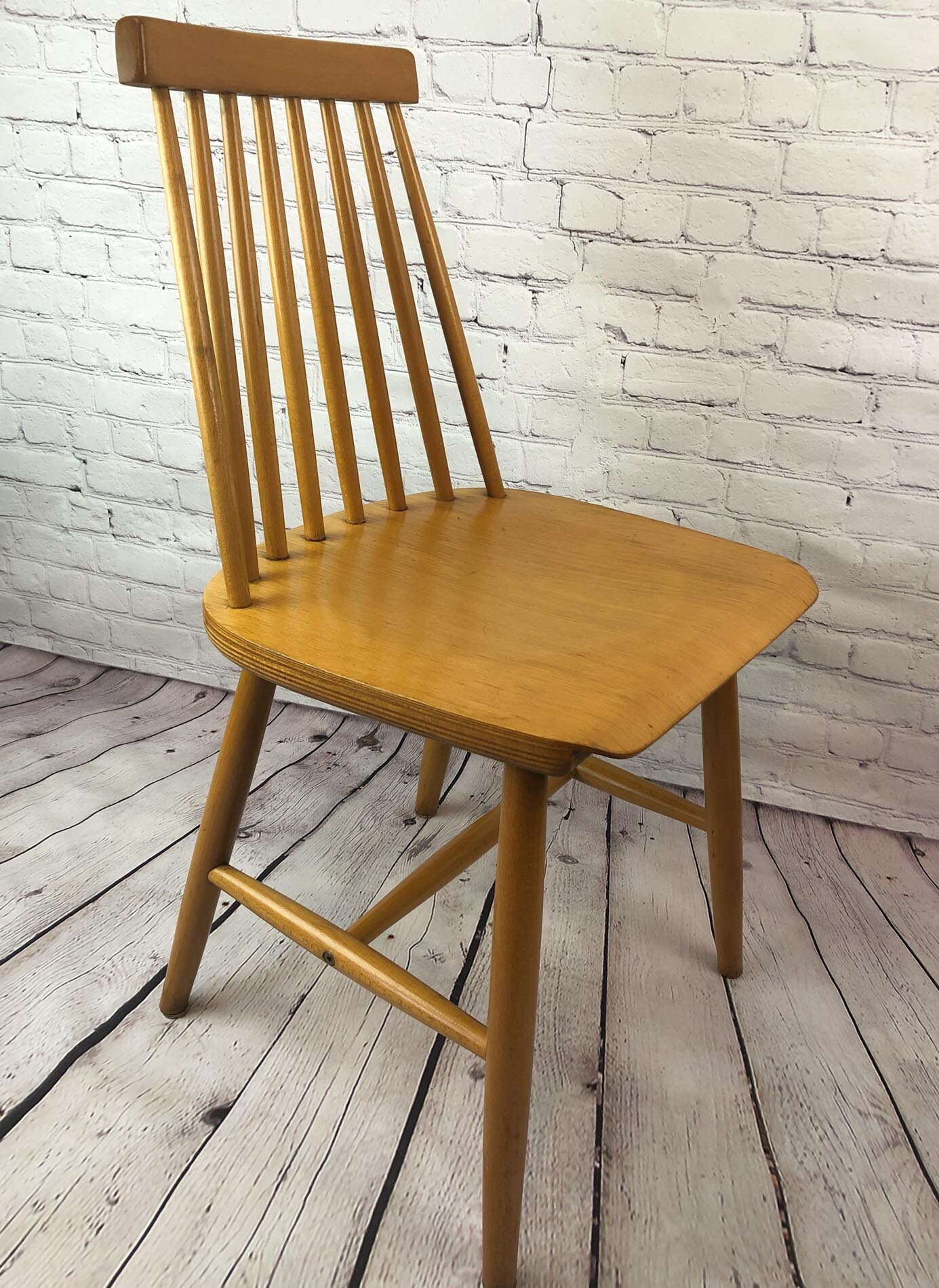 Vintage Ikea Wood Chair, Scandinavian Chair. Chair, Ilmari
