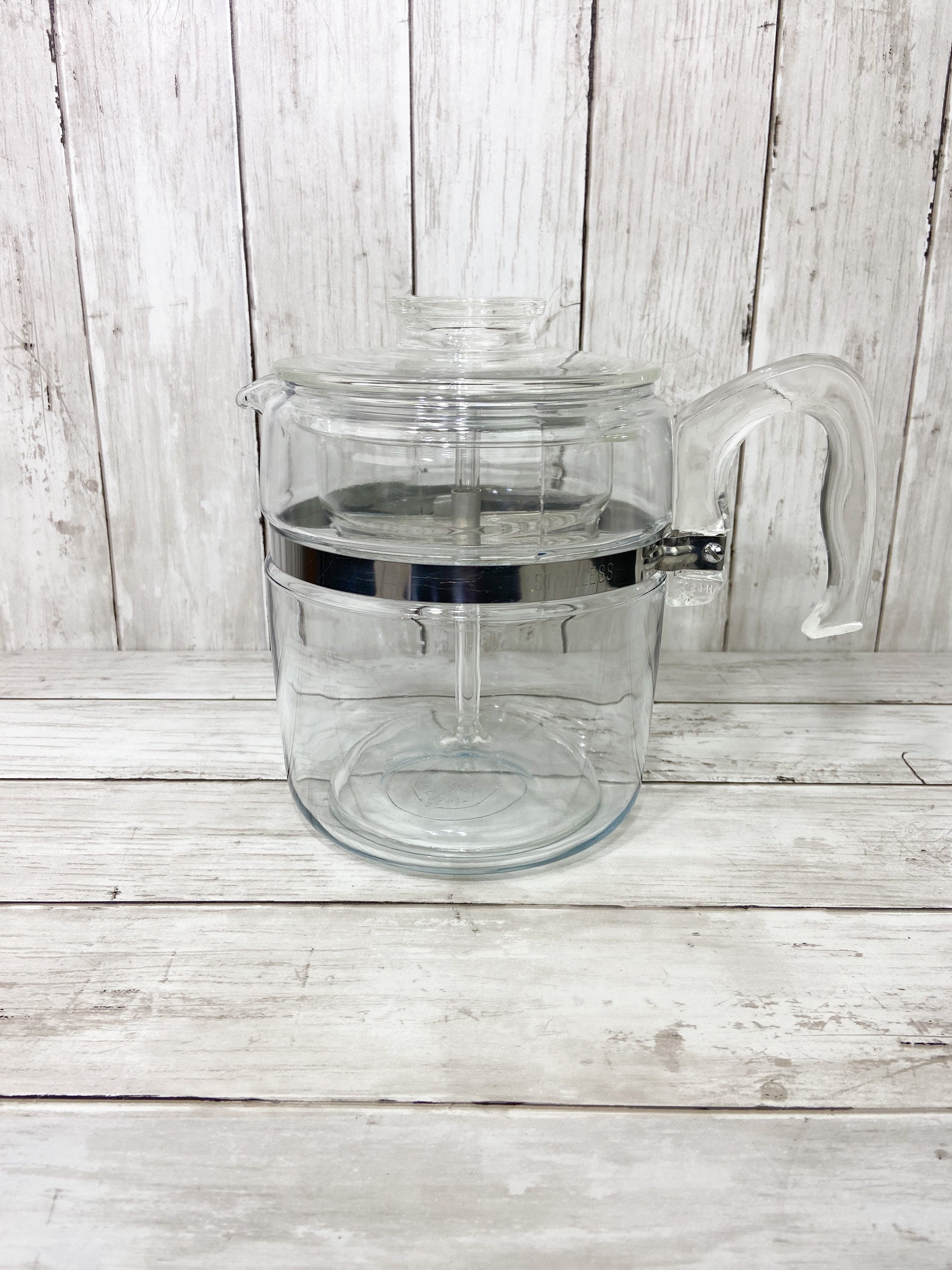 Pyrex 9 Cup Flameware Coffee Pot 7759 B, 9 Cup Percolator