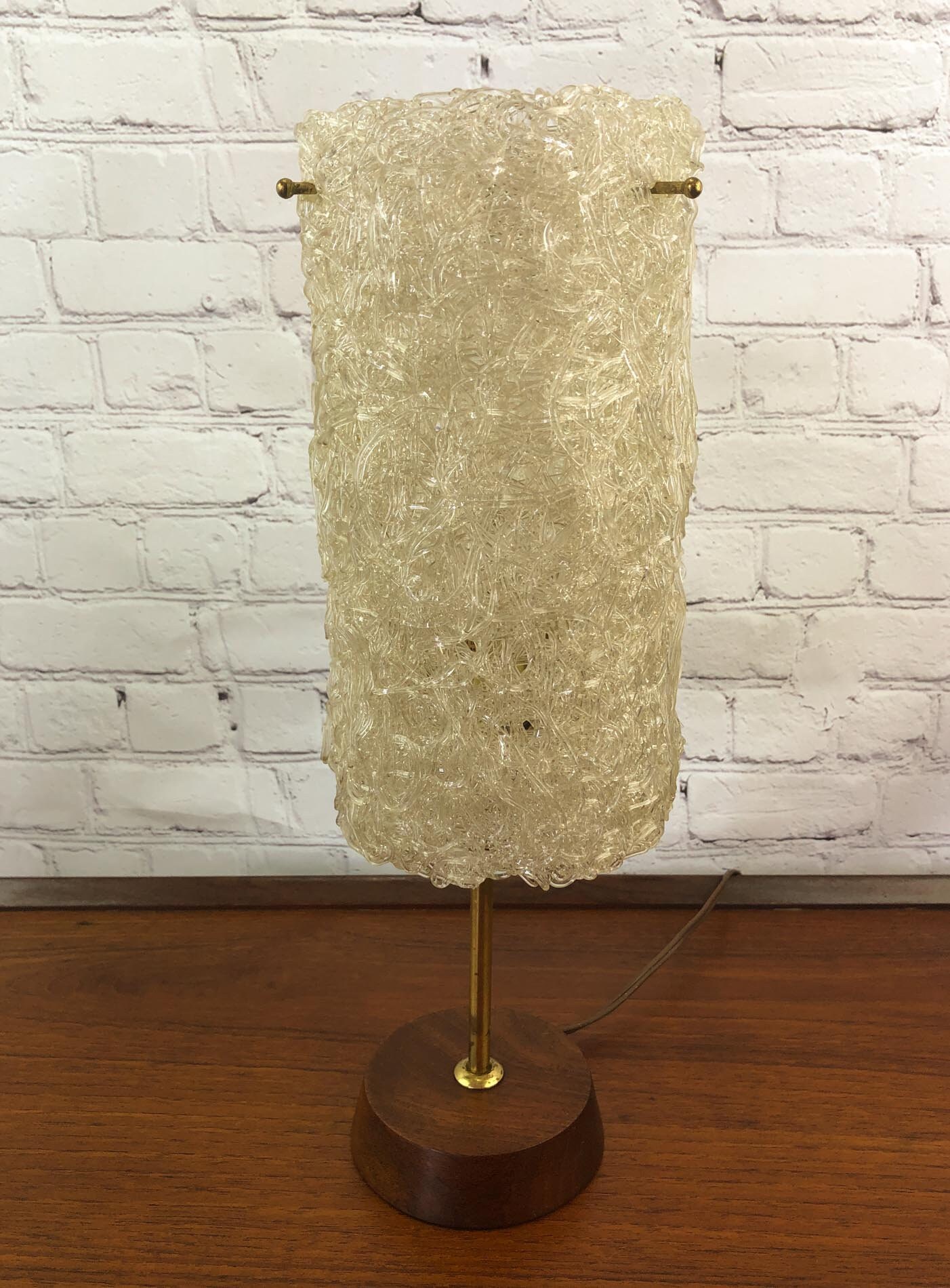 Lucite Table Lamp, Spaghetti Lucite Table Lamp, Vintage Lucite Lamp