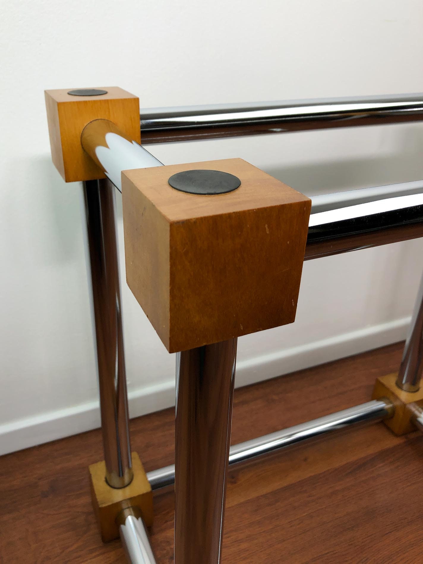 Chrome End Table, Chrome and Glass Table, Modernist End Table, MCM