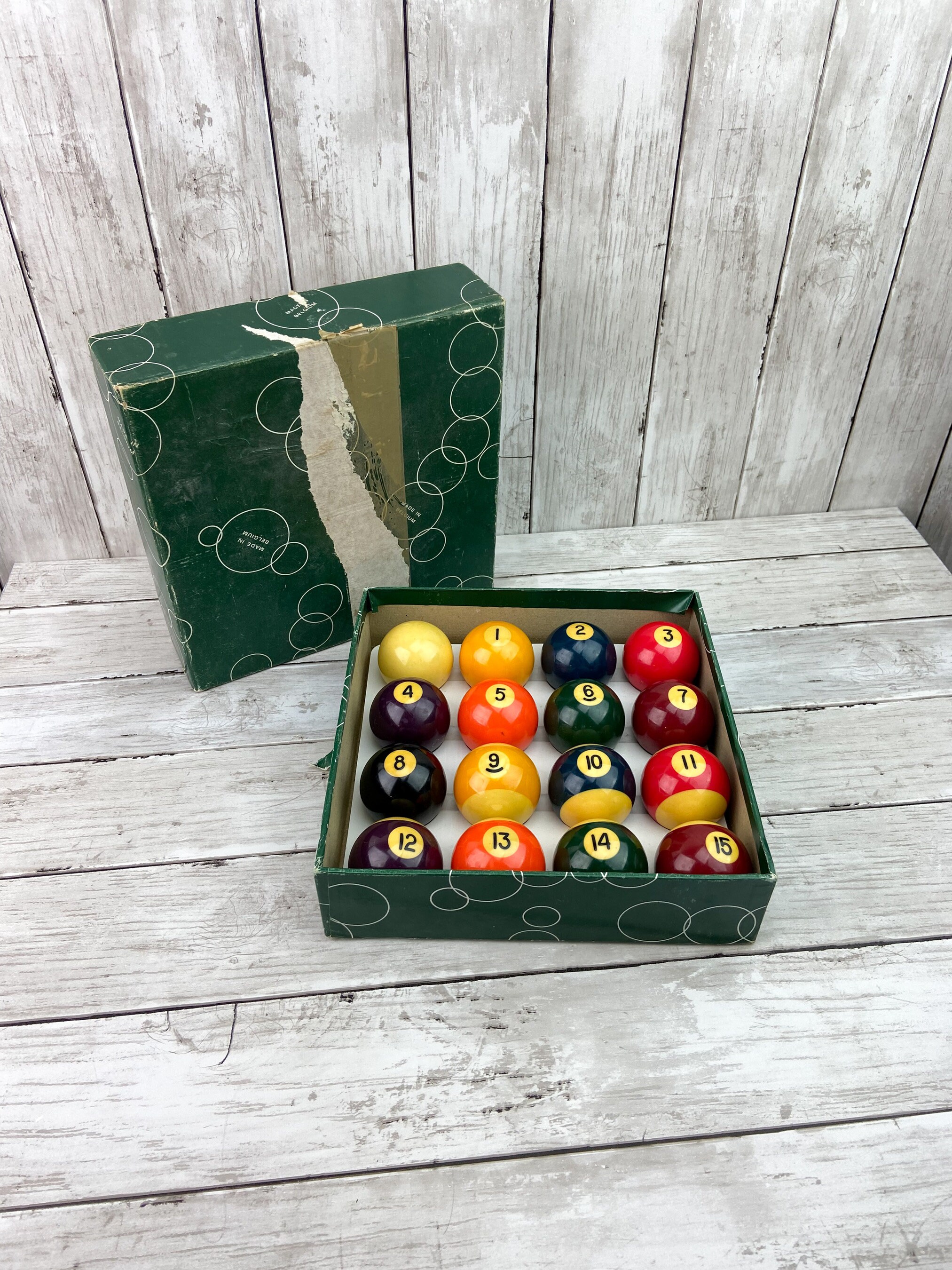 Aramith Pool Balls Belgium Billiard Balls Vintage Billiard Balls 2 1/8