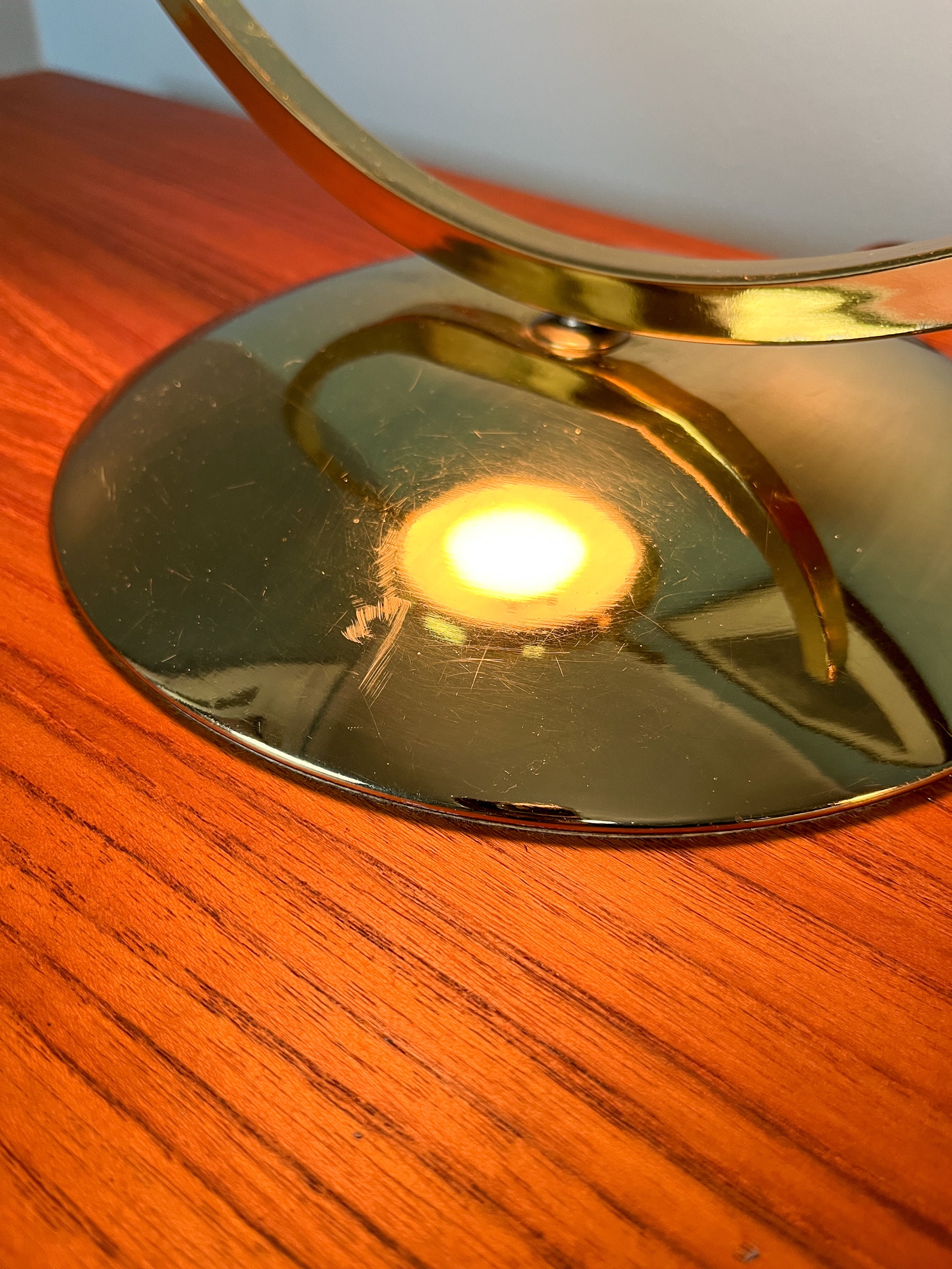 RESERVEDMid Century Gold Table Lamps Gold Sputnik Arc Table Lamps Gold