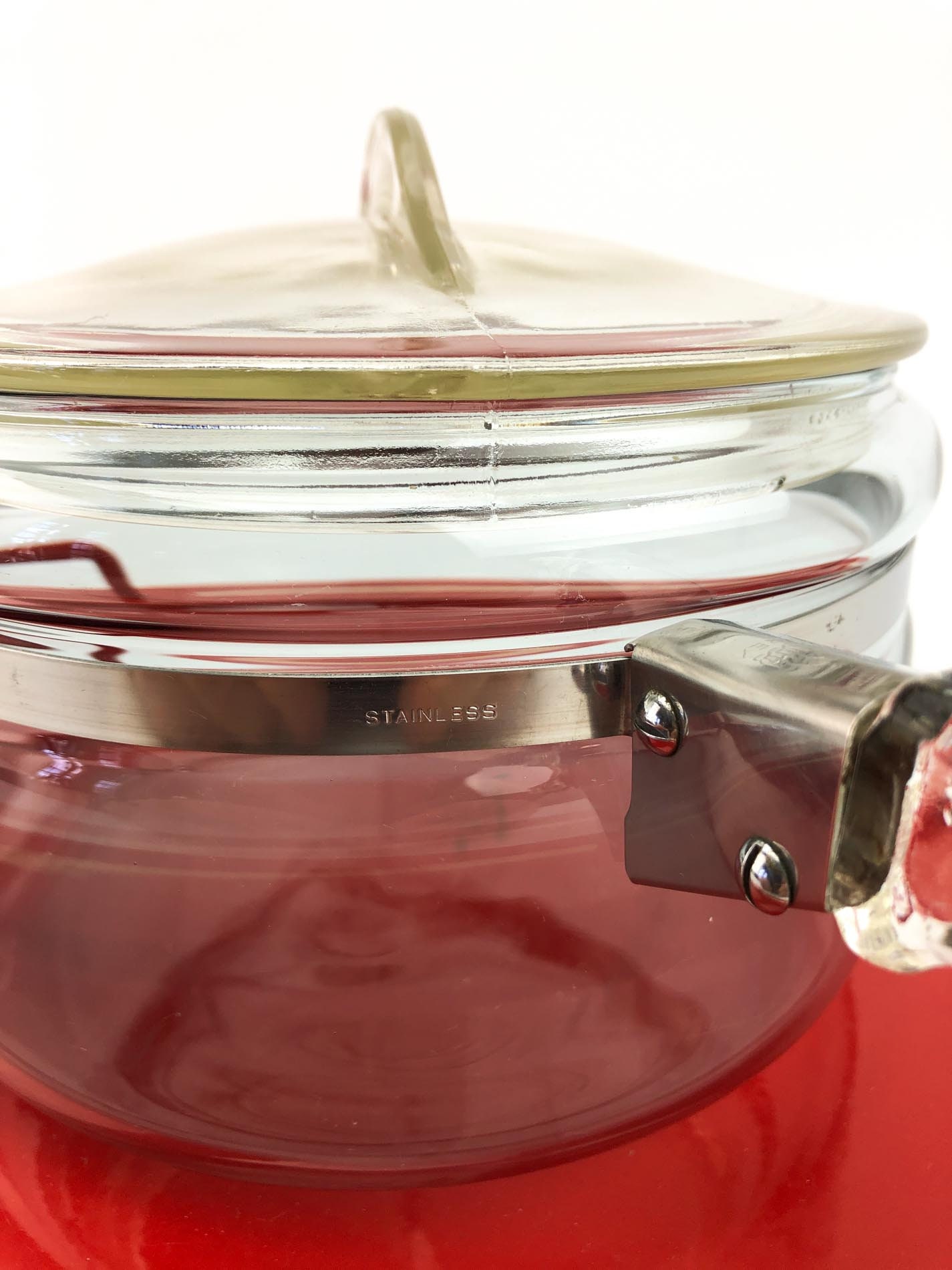 Pyrex Flameware Pot and Lid, Pyrex Pot, Pyrex Saucepan, Pyrex Flameware