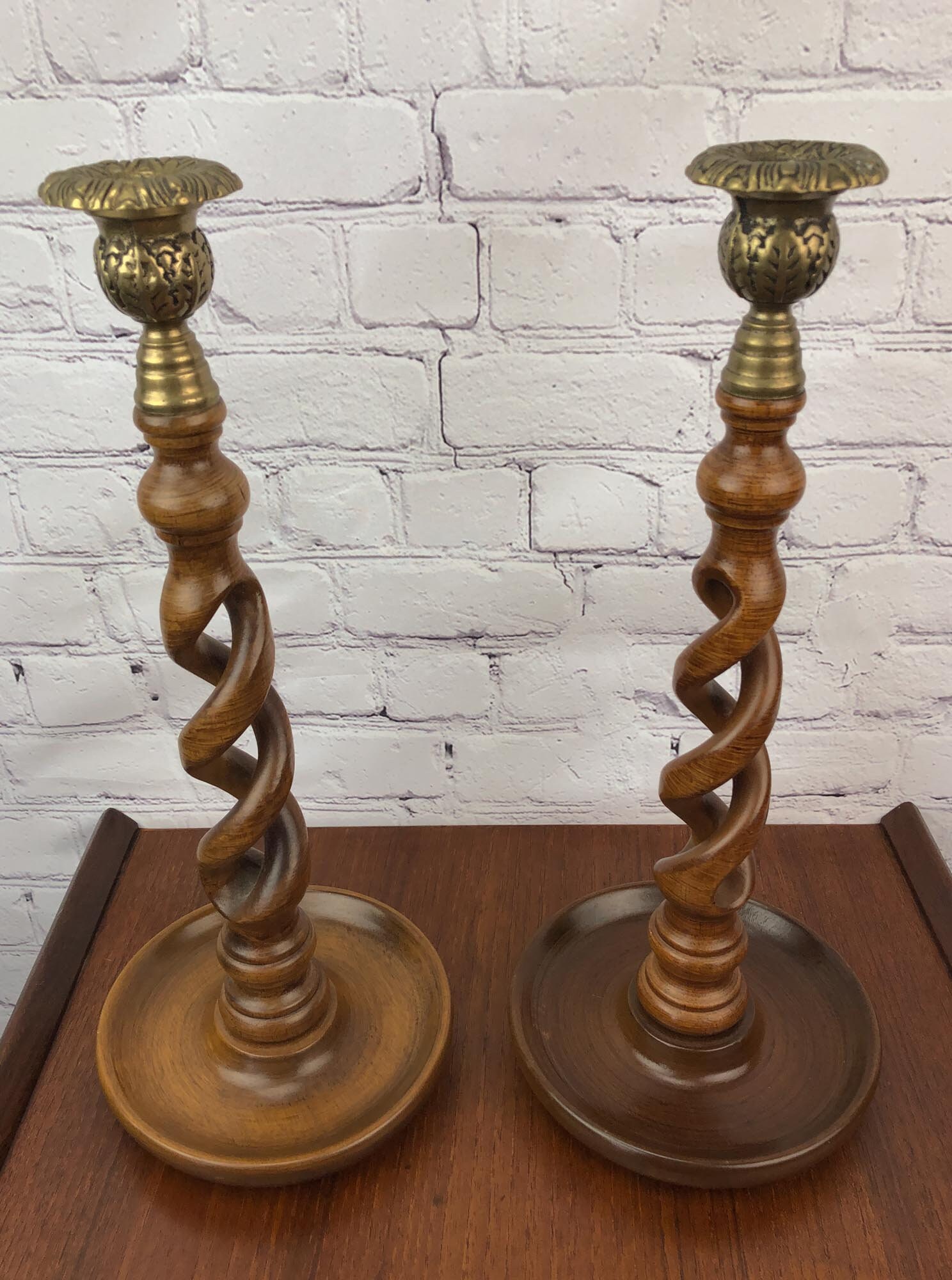 Barley Twist Candlesticks, Barley Twist Candle Holders, Barley Twist