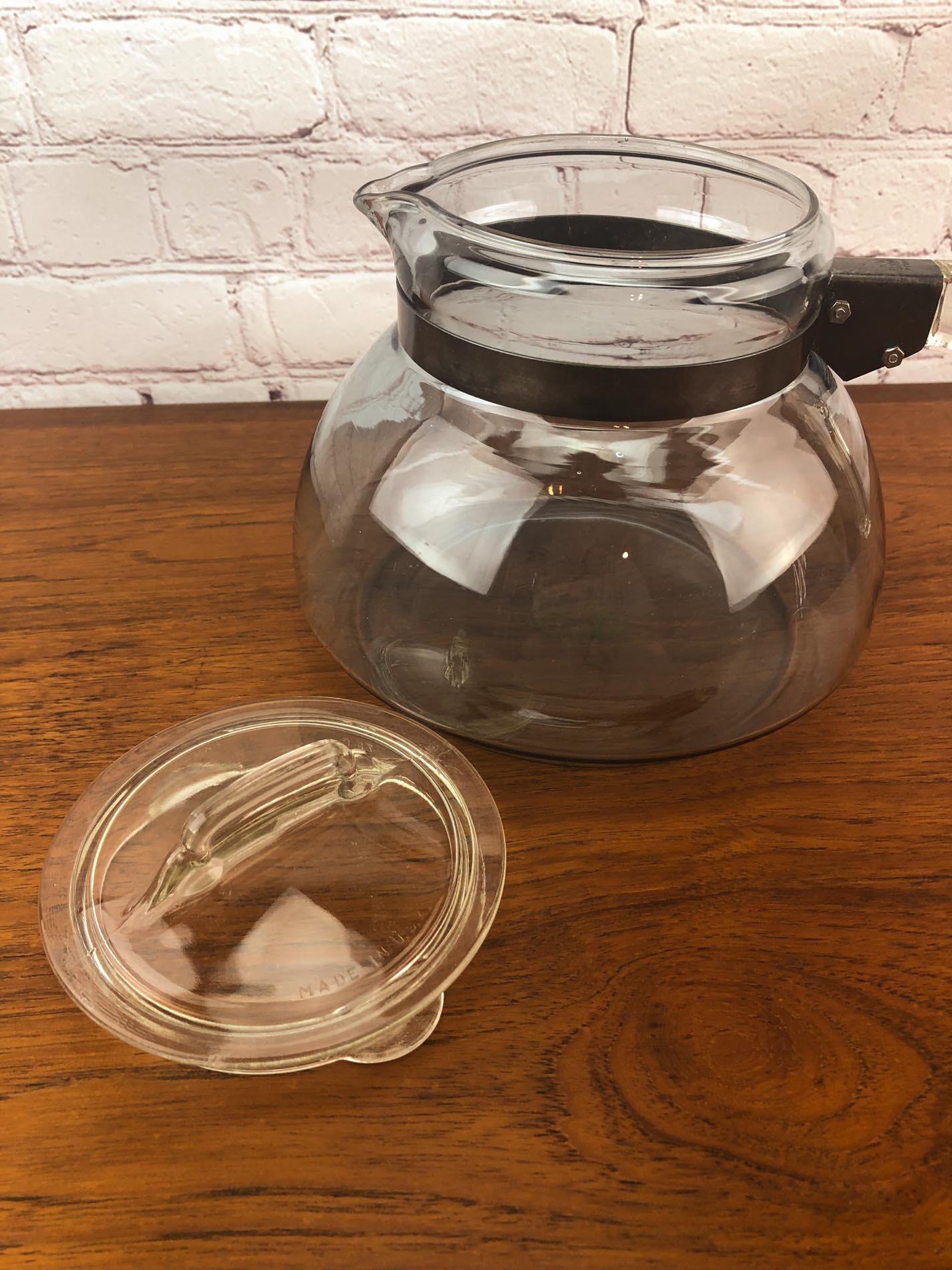 Pyrex Teapot, Vintage Pyrex Teapot, Pyrex Flameware, 7125B, Pyrex 10