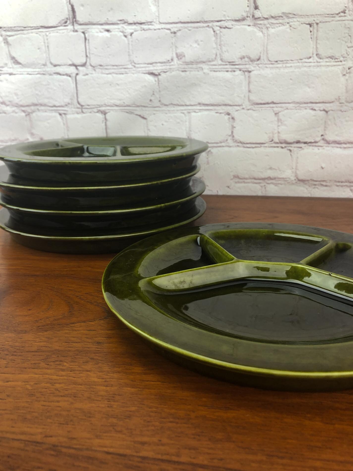 Schramberg Fondue Plates(5), Fondue Plates by Schramberg, Made in