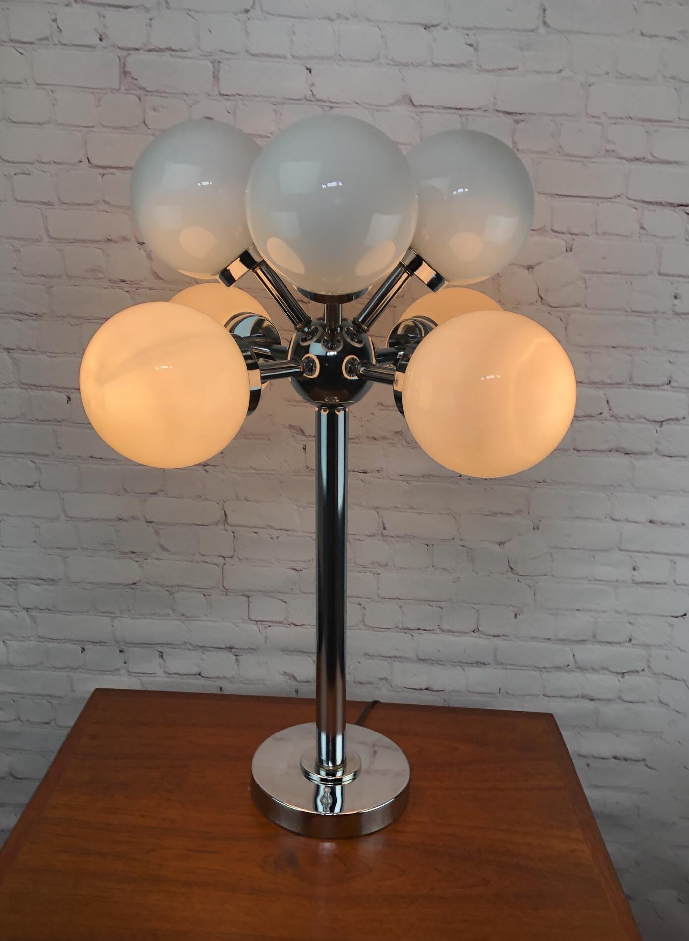 Mid Century Sputnik Table Lamp, Chrome Sputnik Table Lamp ...