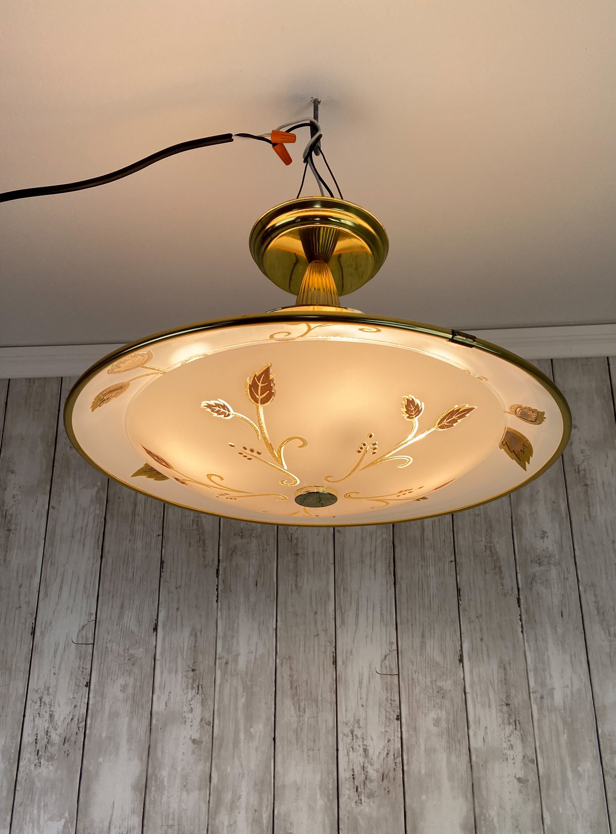 Mid Century Light Fixture, MCM Light Fixture, Mid Century Ceiling Light, Atomic Age Light