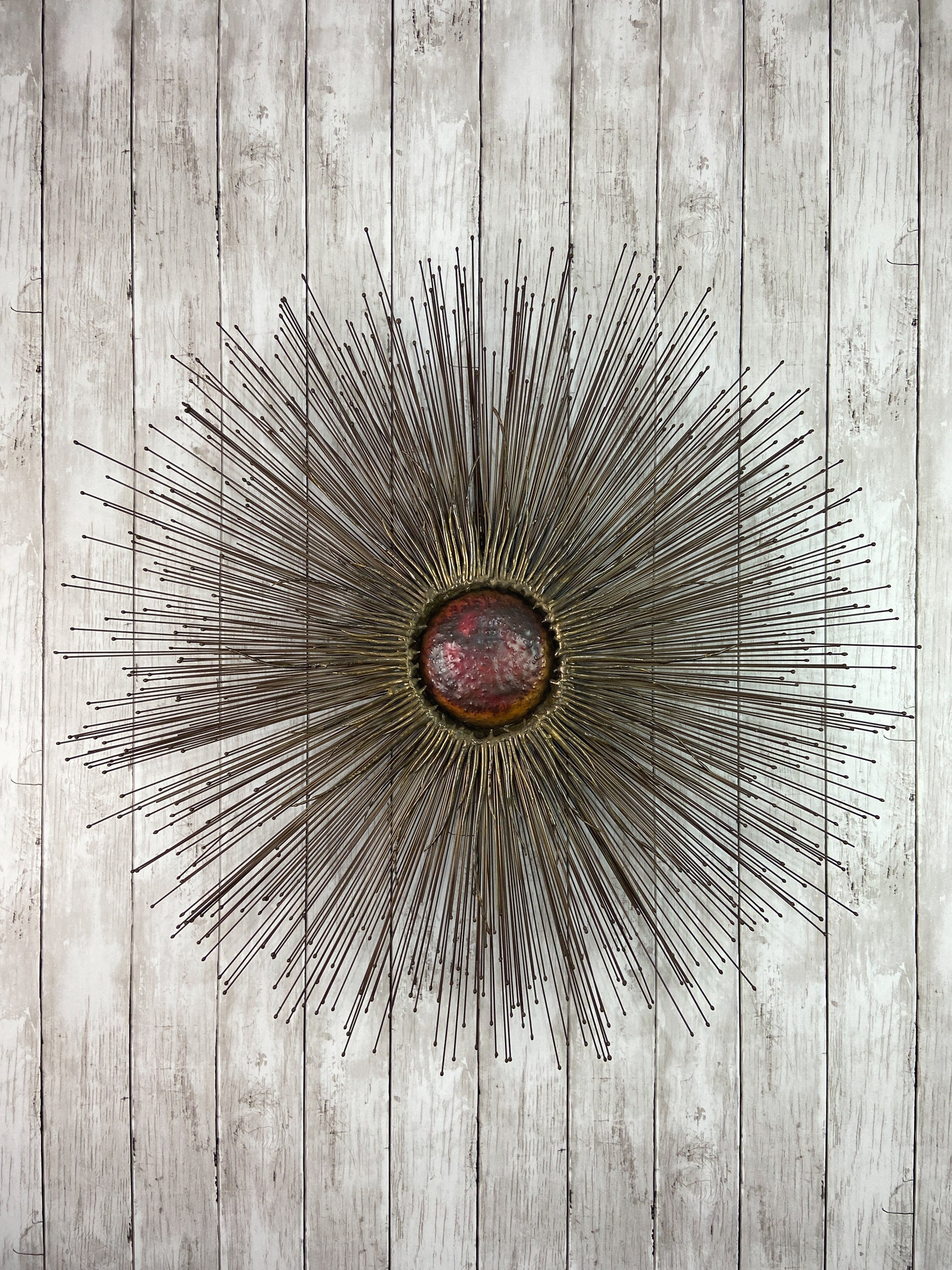 Sunburst Wall Art Brutalist Wall Sculpture Brutalist Art Mid Century