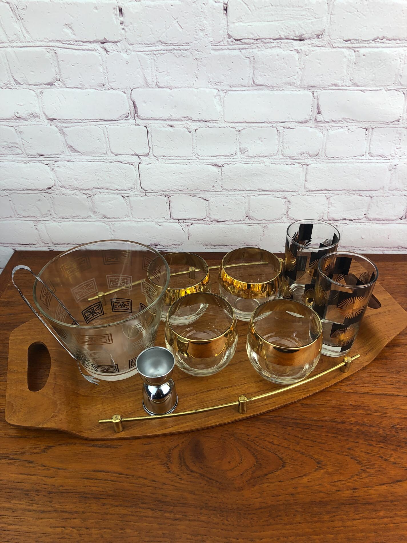 Mid Century Barware Package, MCM Barware, Barware Package, Starburst