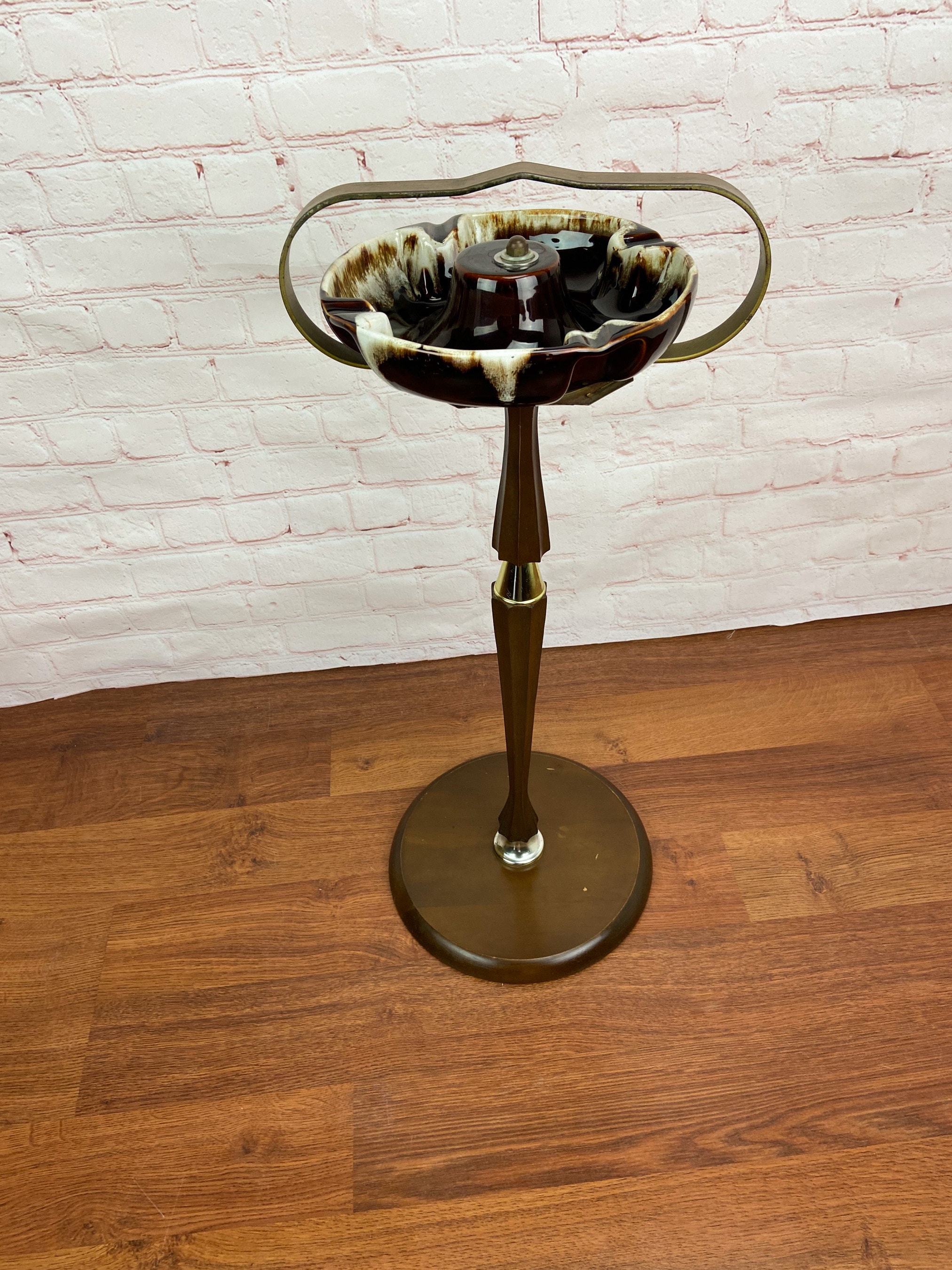 Vintage Standing Ashtray, Vintage Ashtray Stand, Mid Century Ashtray
