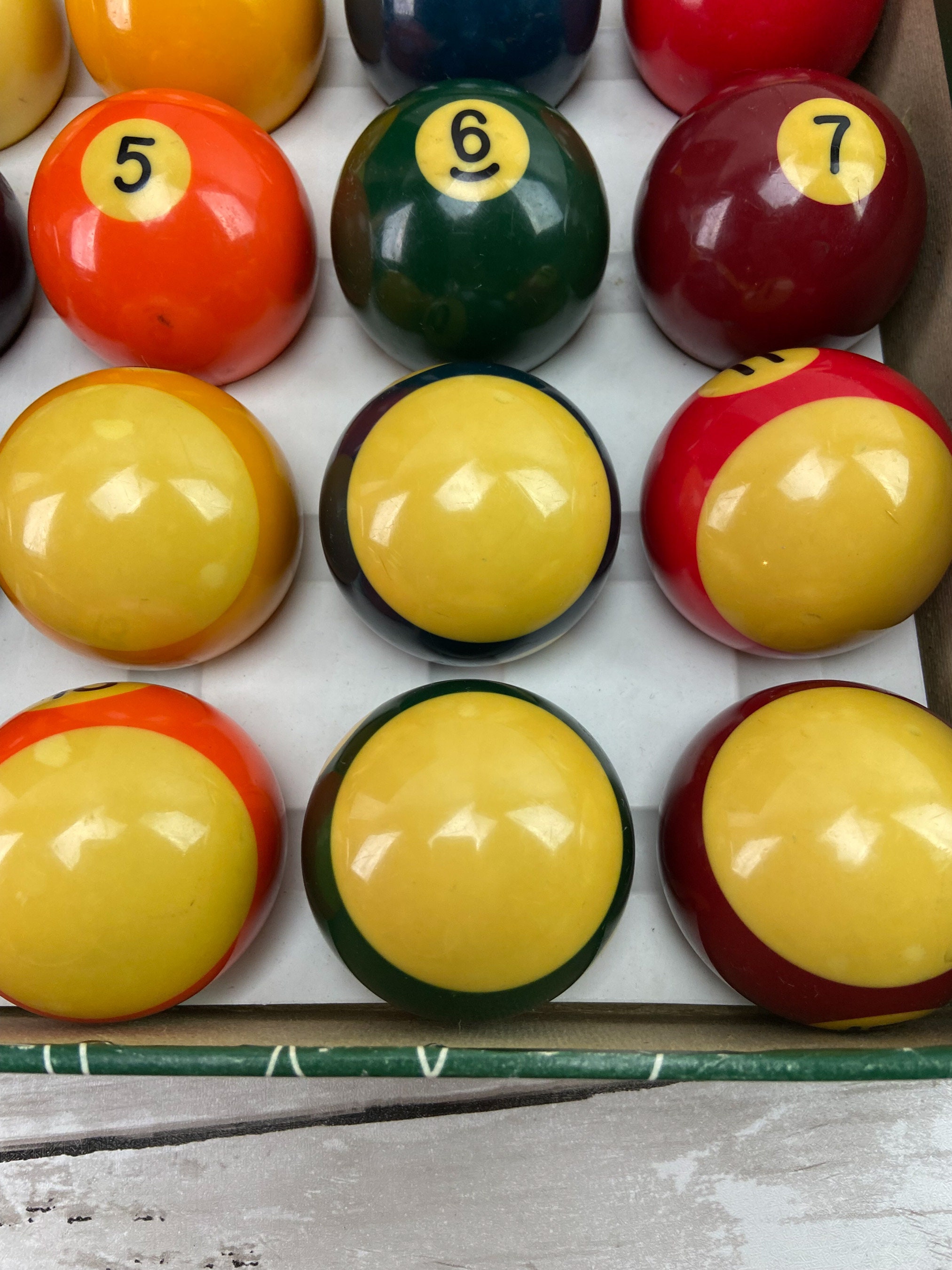 Aramith Pool Balls Belgium Billiard Balls Vintage Billiard Balls 2 1/8