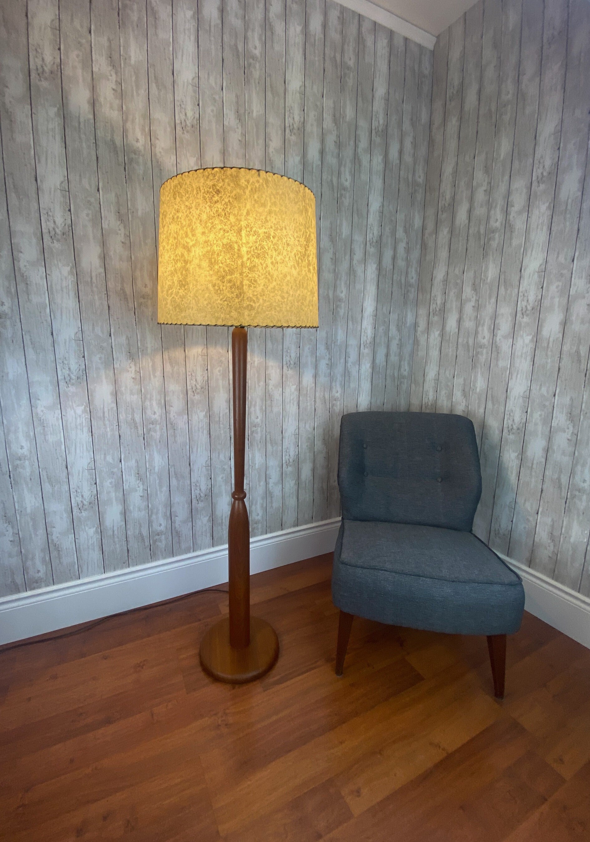 Teak Floor Lamp Mid Century Teak Floor Lamp Danish Floor Lamp MCM Teak