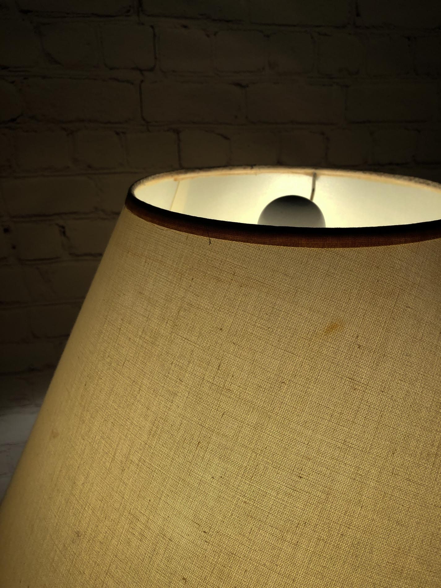 Mid Century Ceramic Lamp, MCM Table Lamp, Vintage Ceramic Lamp, Cream