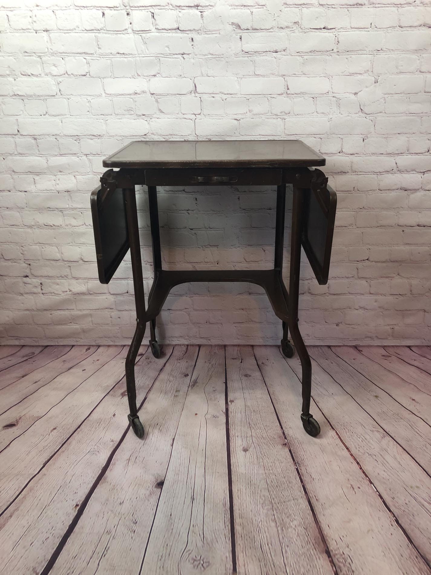 Typewriter Table, Typewriter Stand, Industrial Stand, Mid Century