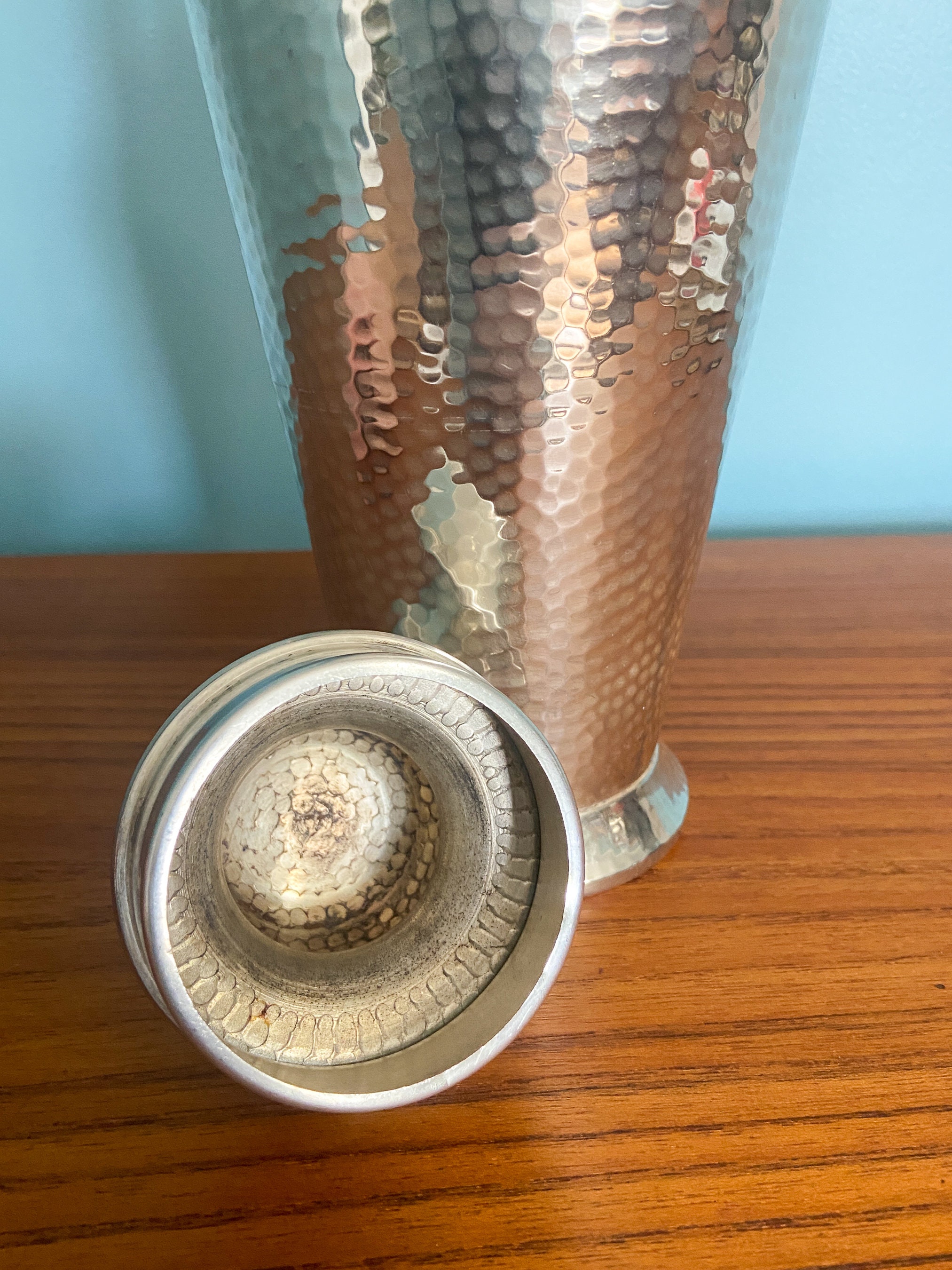 Art Deco Shaker Art Deco Cocktail Shaker Hammered Cocktail Shaker