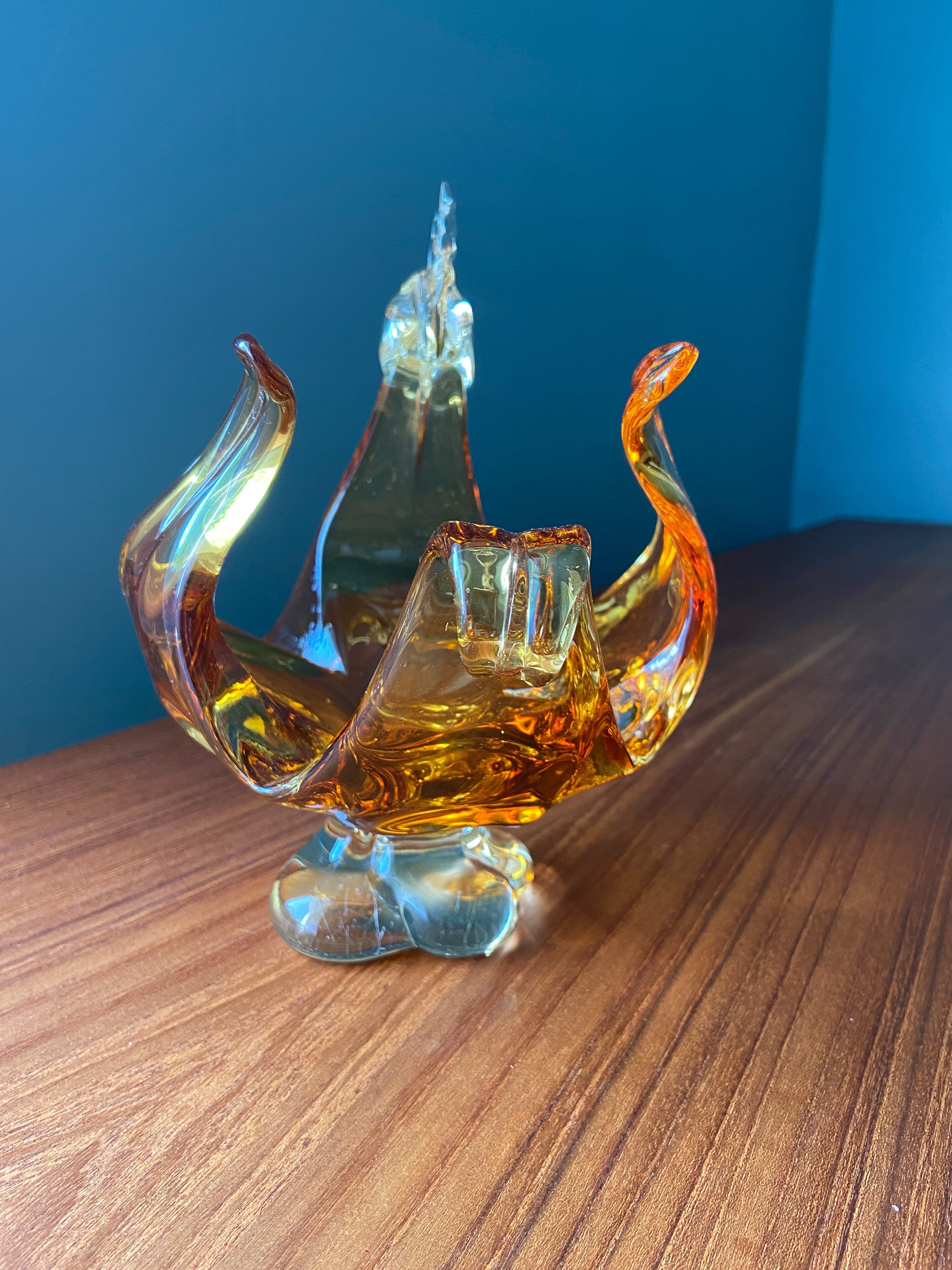 Lorraine Glass Chalet Glass Mid Century Art Glass MCM Glass Mid Century