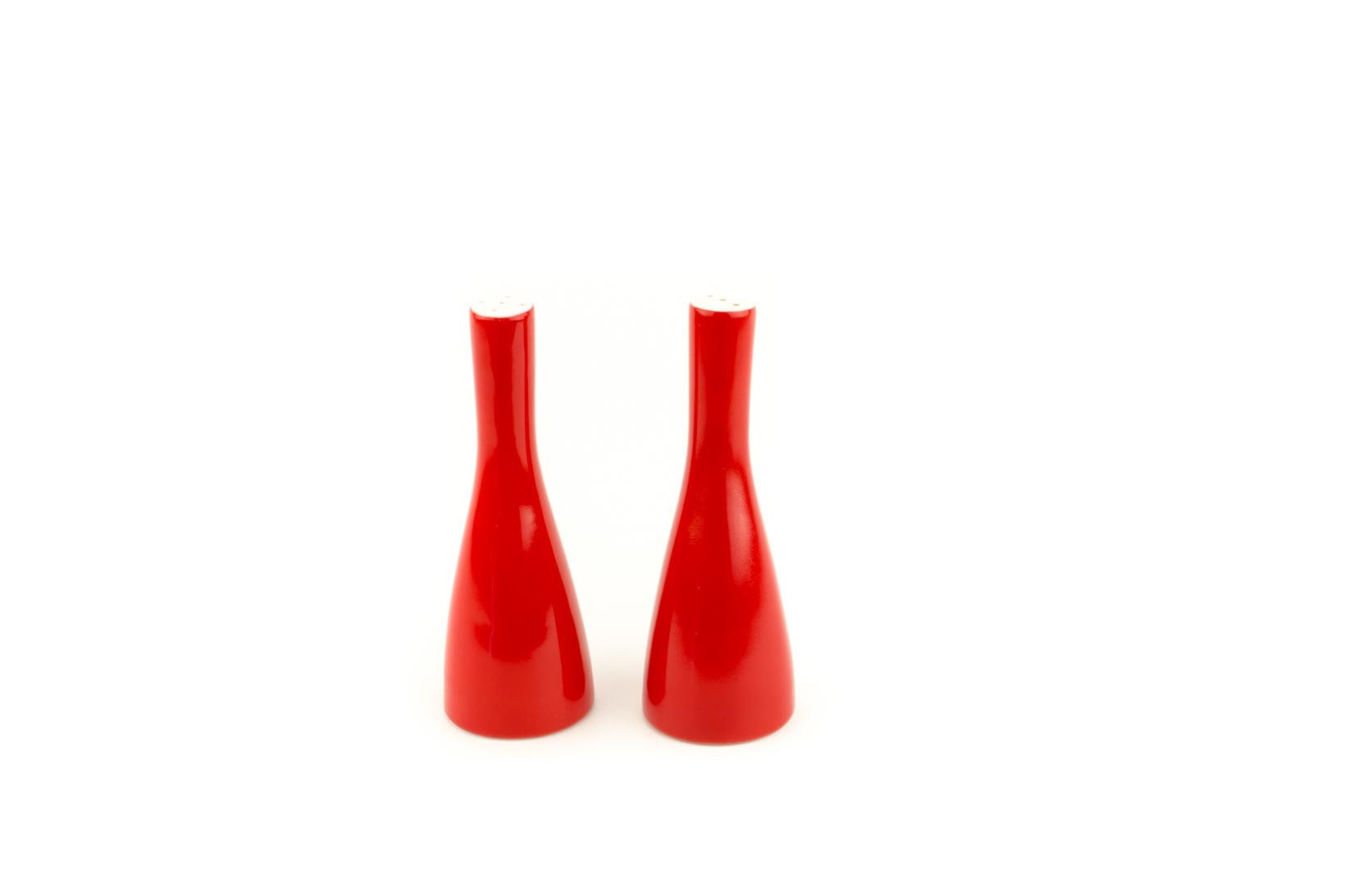 Mikasa Elite Salt and Pepper Shakers, Mandarin Red by Mikasa, Mikasa