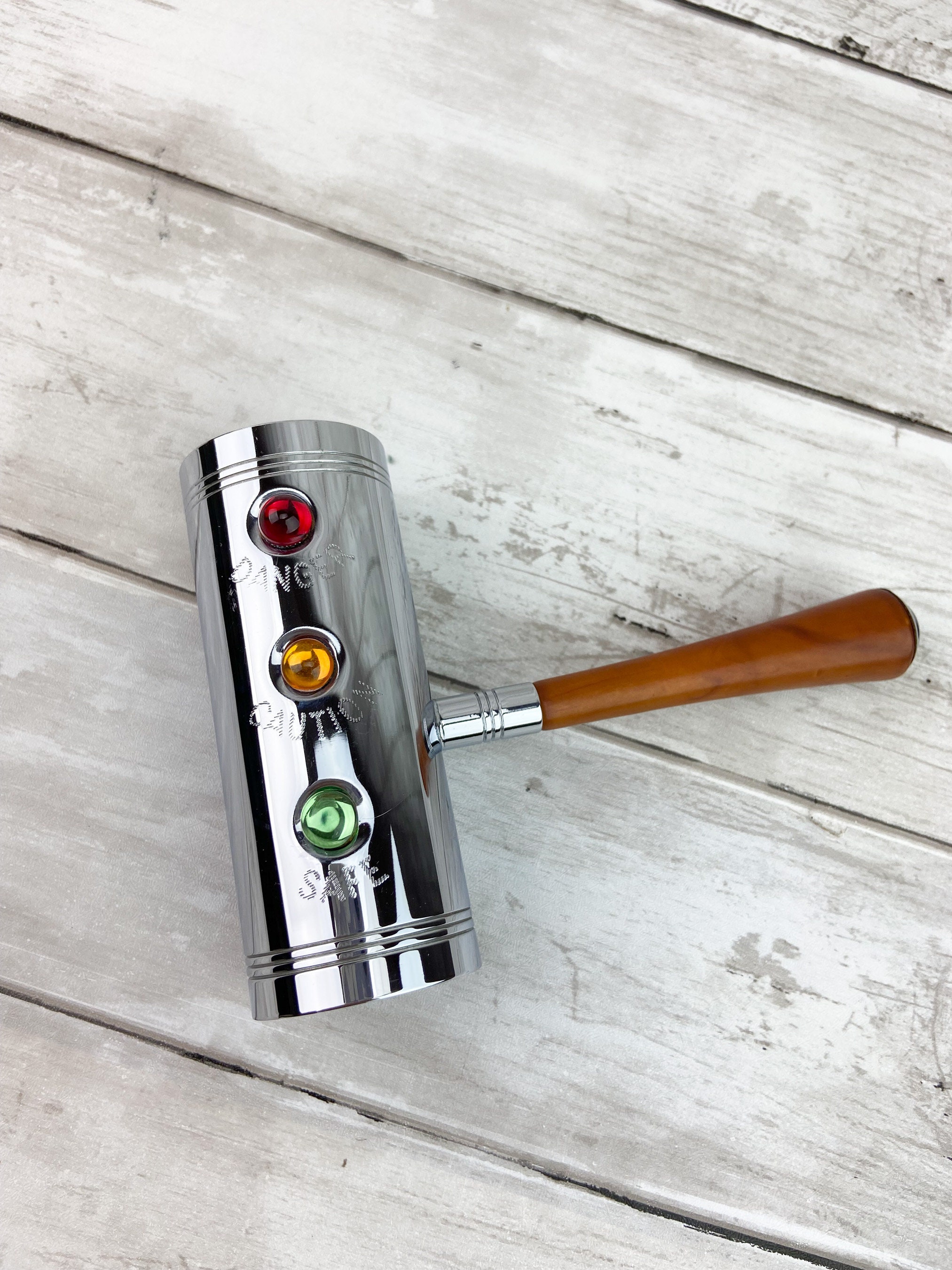 Glo Hill Barmates Bakelite Set Stoplight Jigger Bakelite Jigger