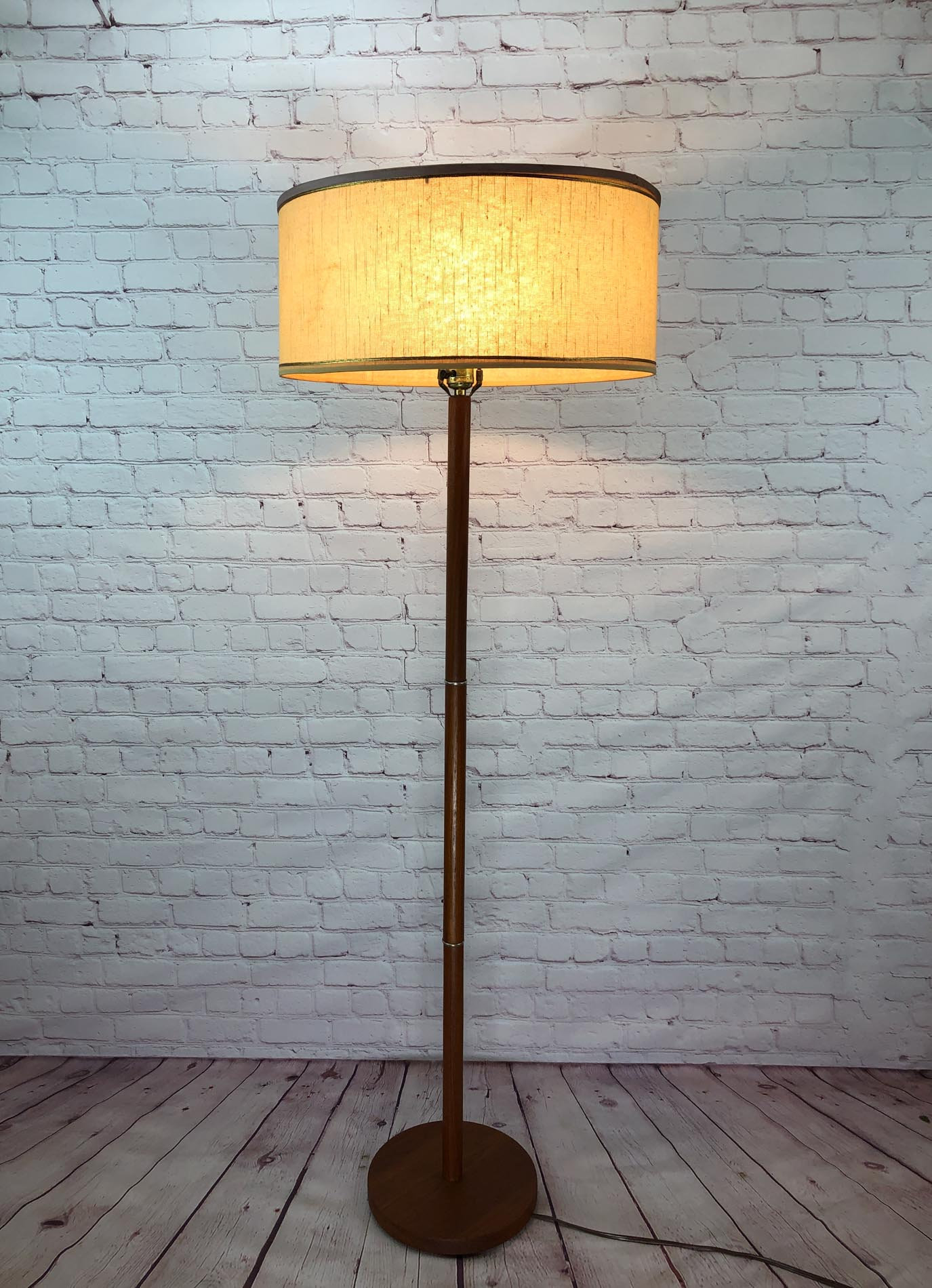 Teak Floor Lamp, Mid Century Teak Floor Lamp, Danish Floor Lamp