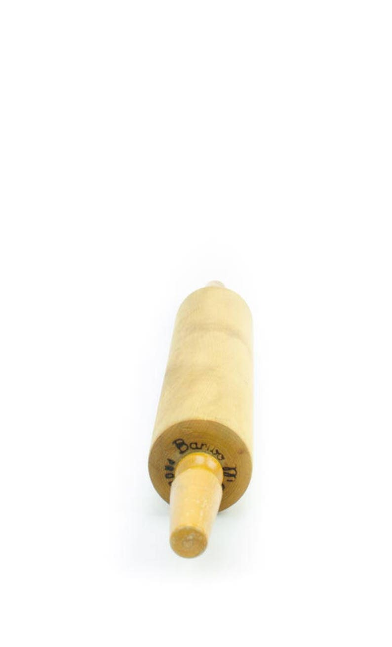 Wood Rolling Pin Baribo-Maid Maple Rolling Pin made by a division of Baribocraft Baribocraft Rolling Pin Quebec Canada