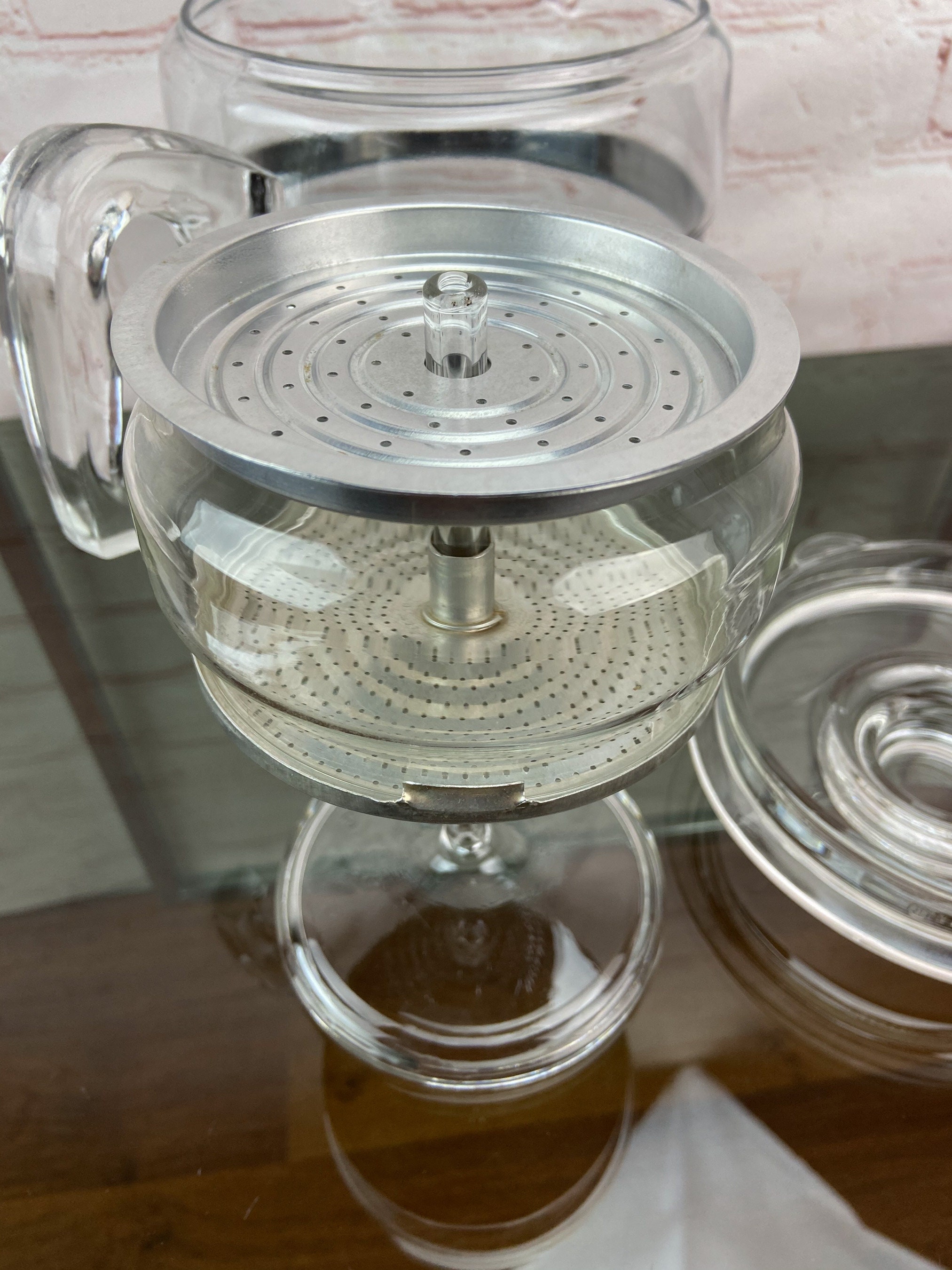 Pyrex 9 Cup Flameware Coffee Pot, 7759 B, 9 Cup Percolator