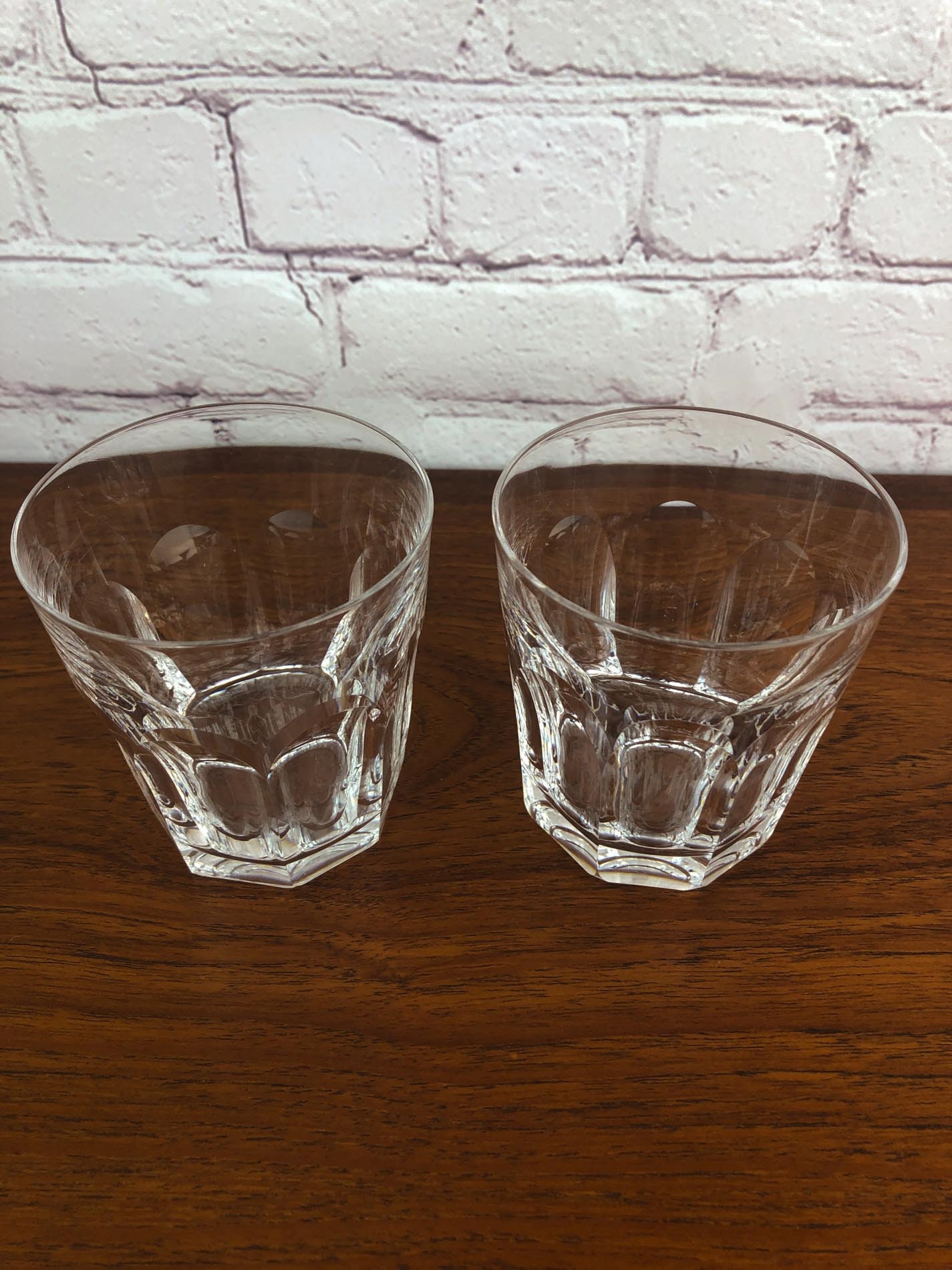 Waterford Crystal Glasses(2), Old Fashioned Sheila (Cut), Sheila Waterford Crystal