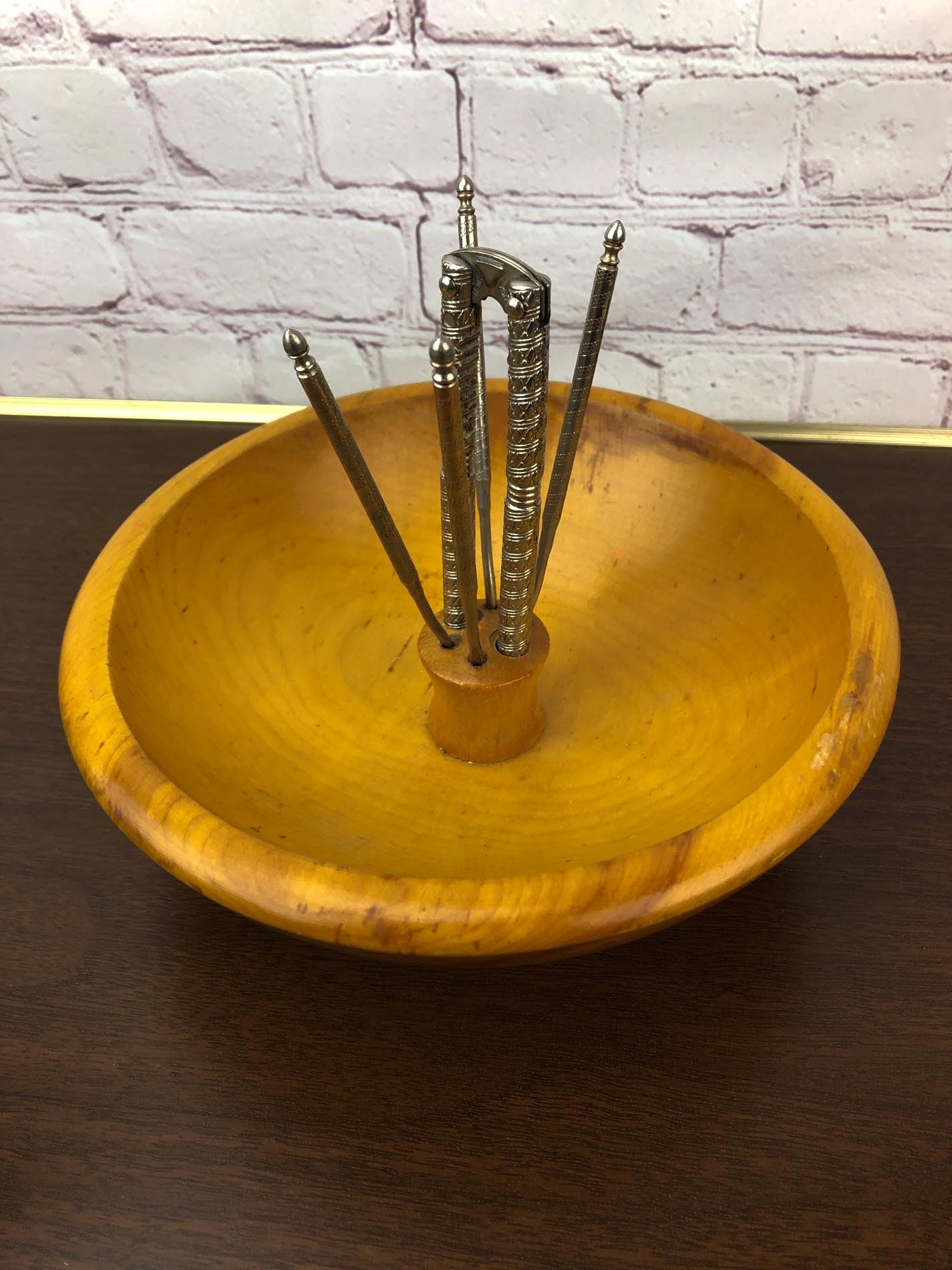 Wood Nut Bowl, Nut Bowl, Baribocraft Nut Bowl, Maple Nut Bowl, Vintage