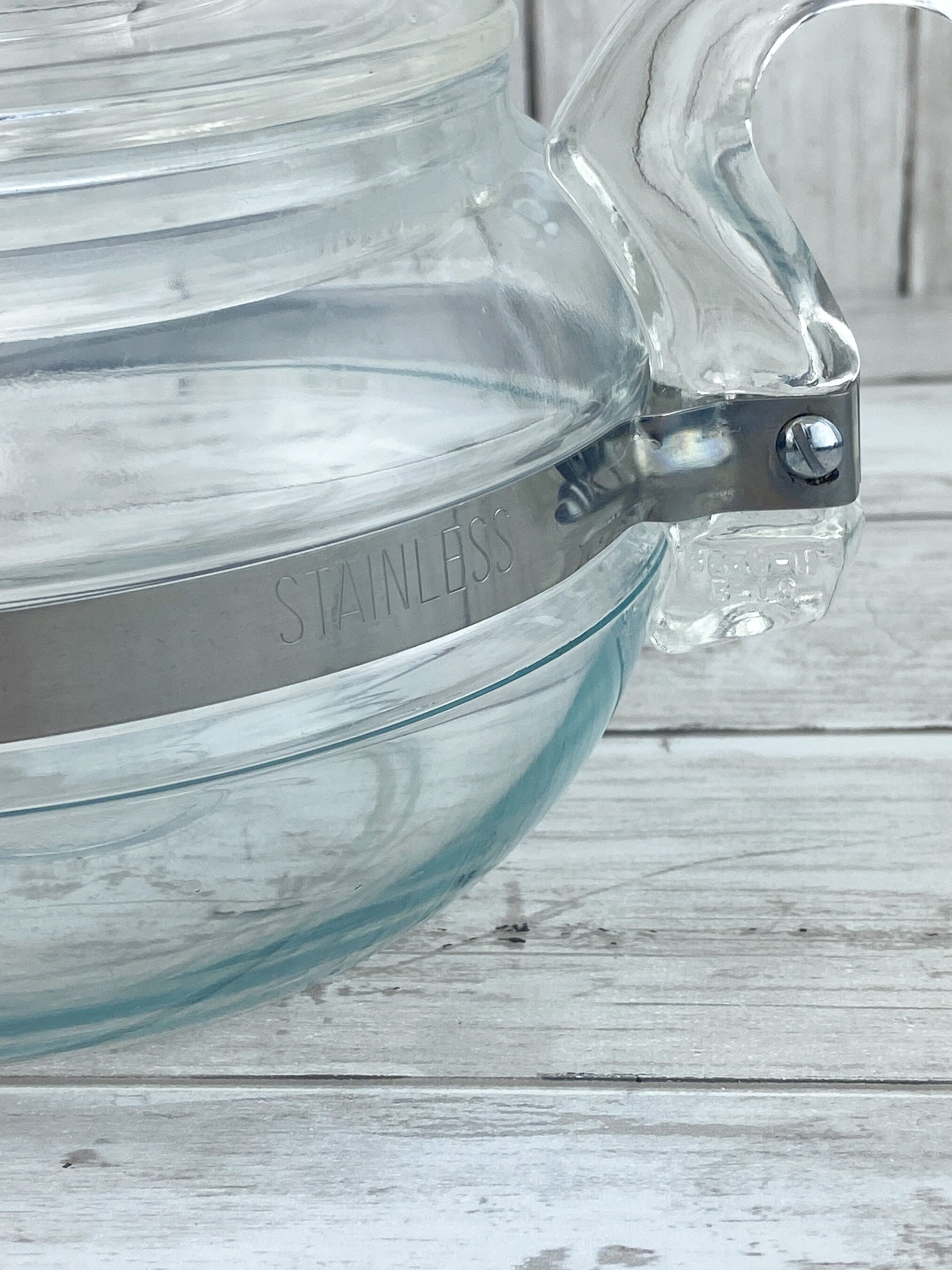 Pyrex Teapot Clear Glass Flameware Pyrex Flameware 8446 B