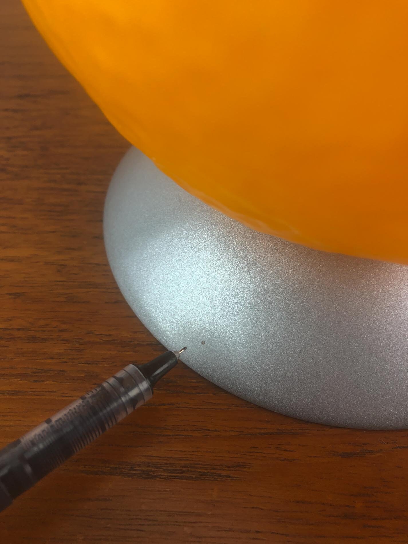 Ikea Orange Lamp, Ikea Orange Fruit Lamp, Glass Orange Lamp, Vintage