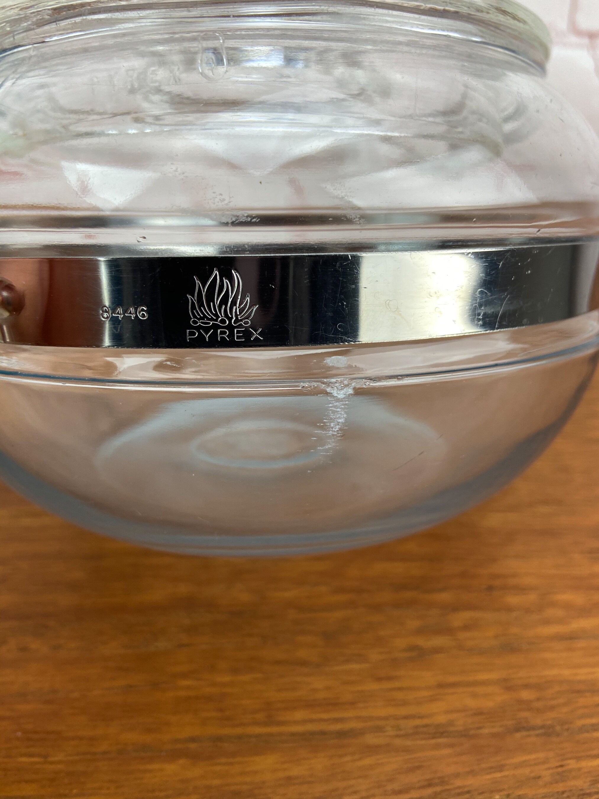 Pyrex Teapot, Clear Glass Flameware, Pyrex Flameware 8446 B 6 Cup