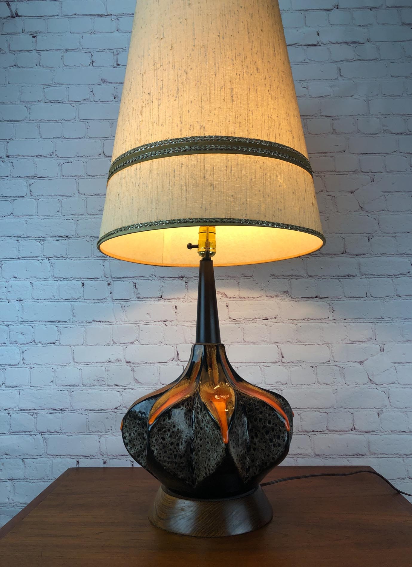 Mid Century Table Lamp, Chalvignac Table Lamp, Mid Century Table Lamp
