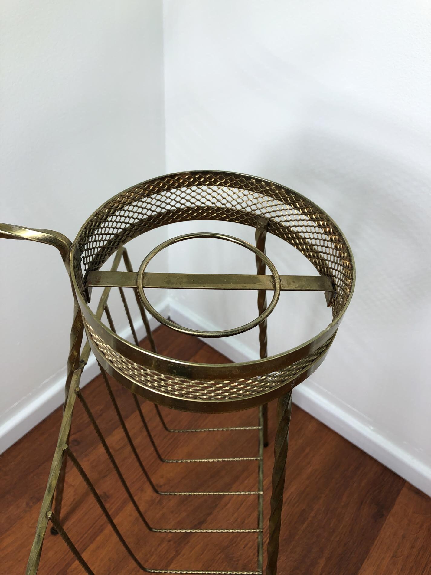 Ashtray Stand, LP Stand, Standing Ashtray, Magazine Rack, Mid Century Ashtray Stand