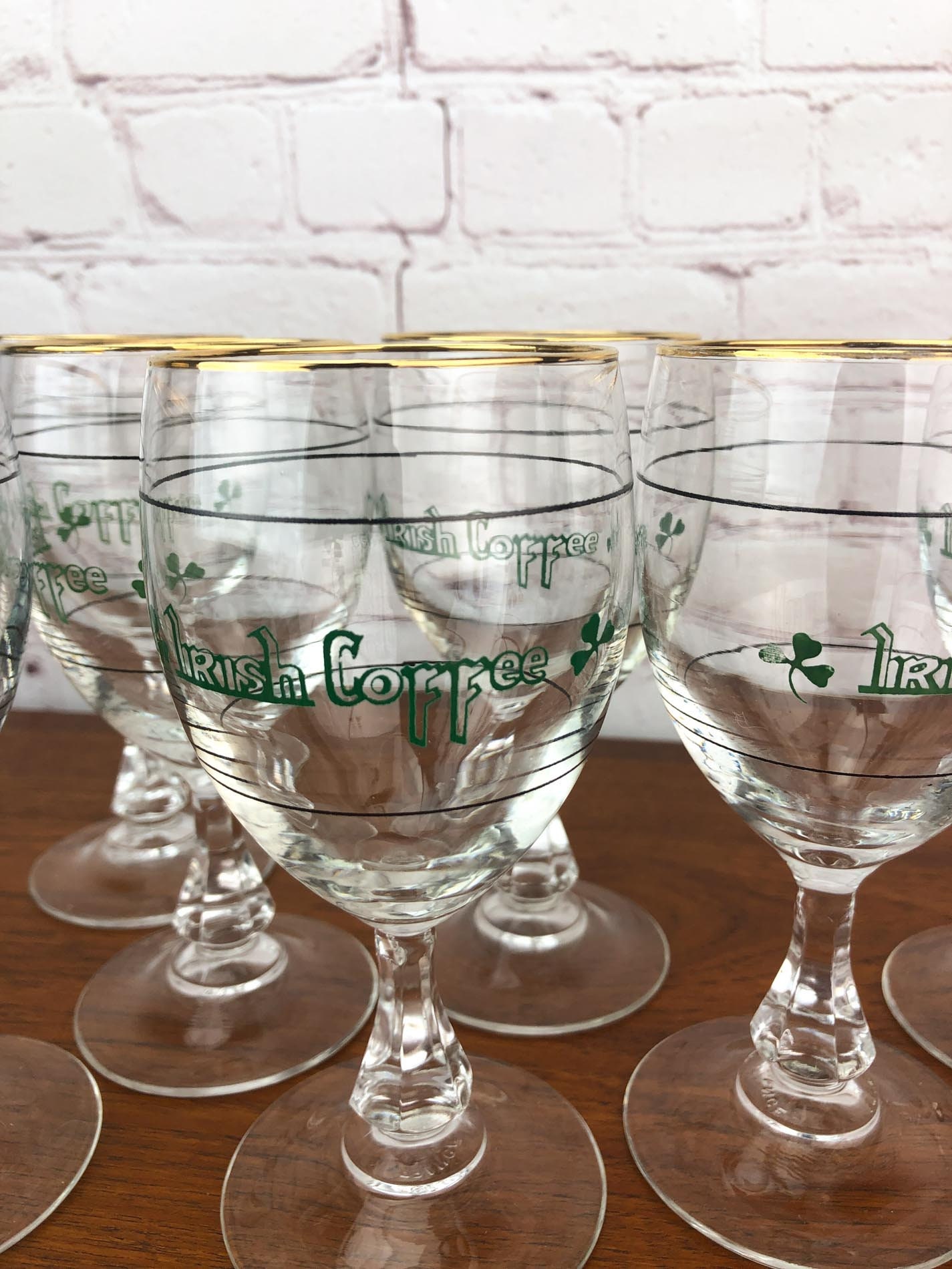 Irish Coffee Goblet Set (7), Irish Coffee Glasses, Cristal D'Arques