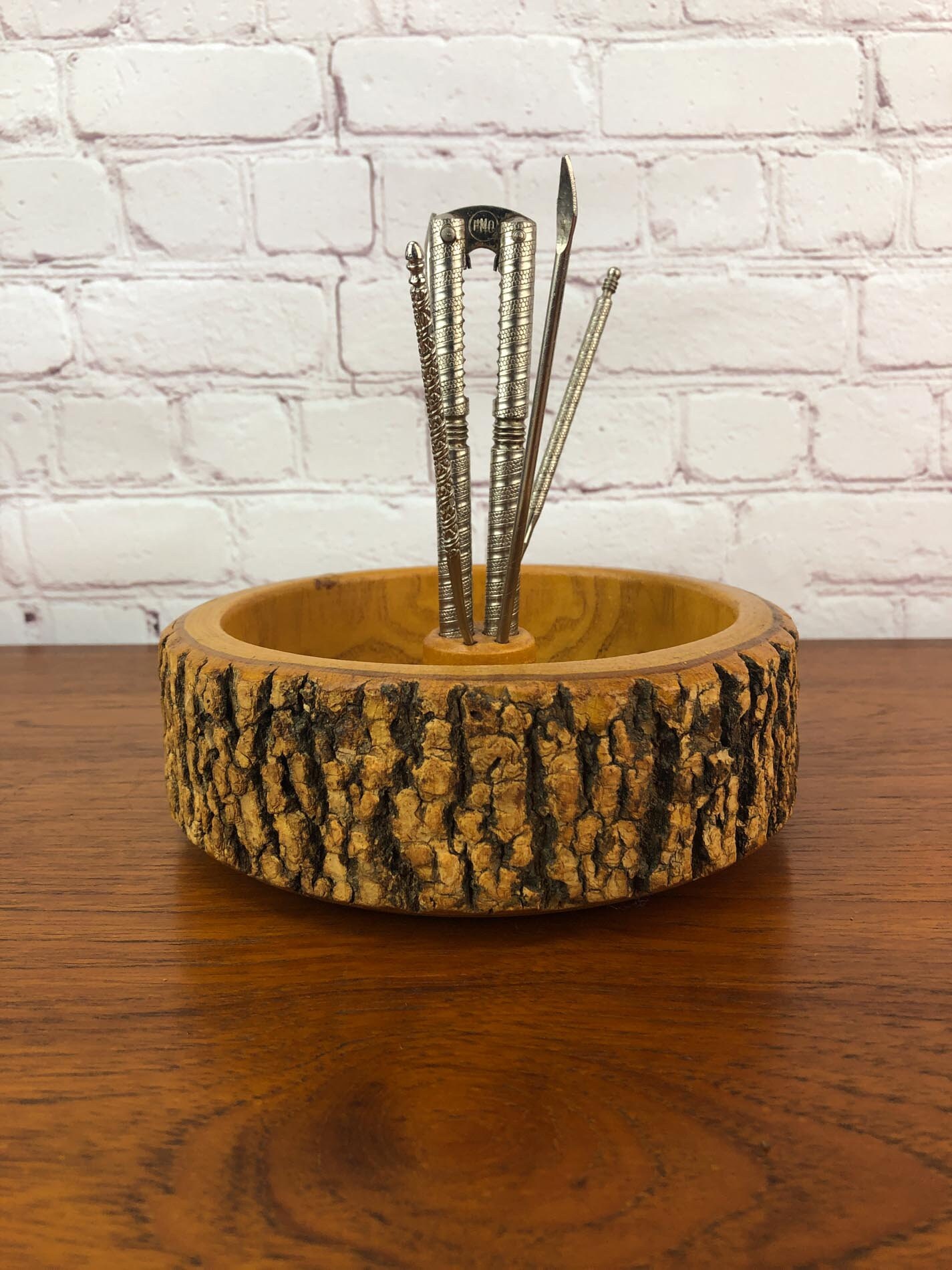 Ellwood Rusticware Nut Bowl, Rustic Nut Bowl, Christmas Nut Bowl