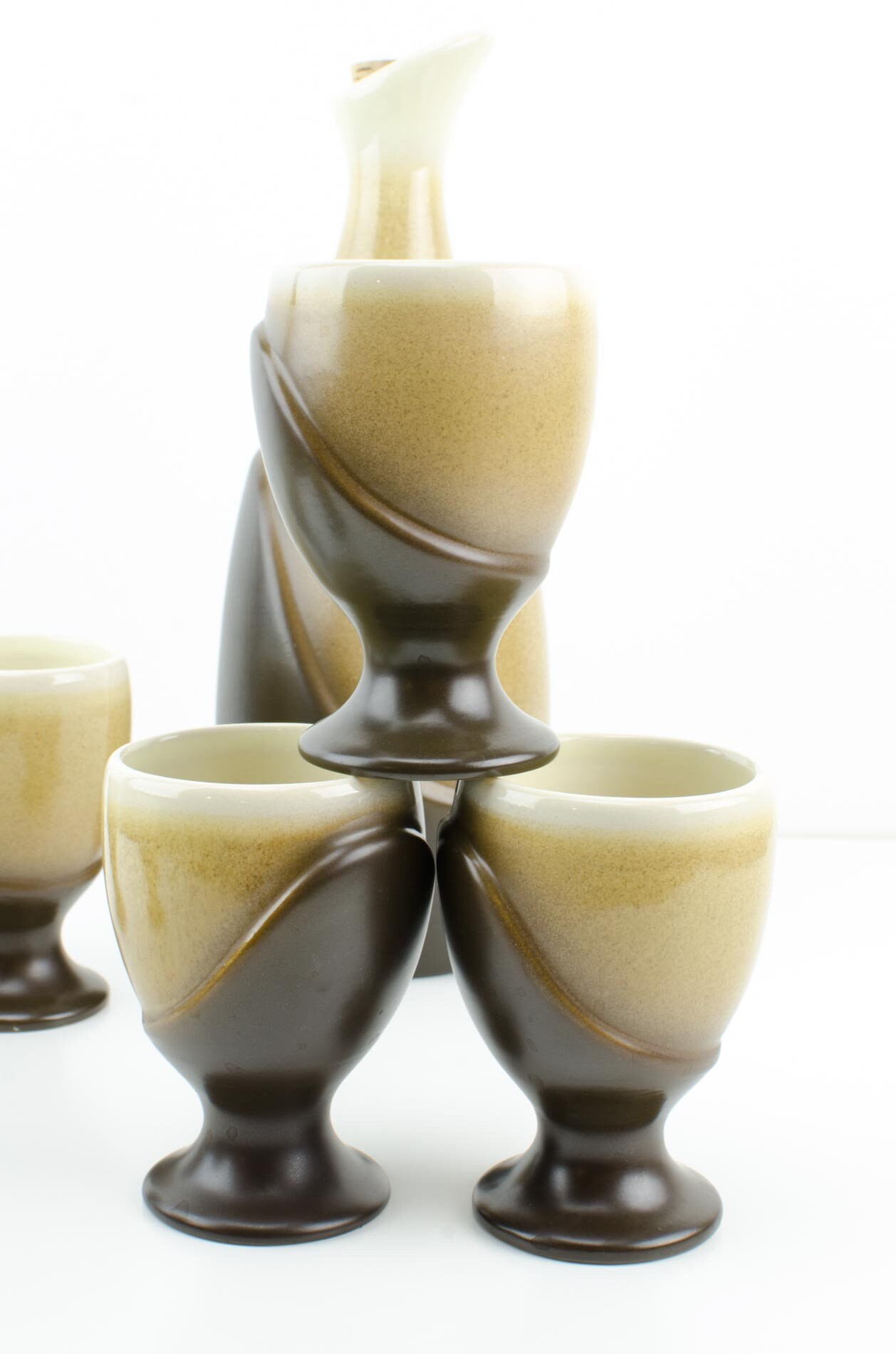 Vintage Wine Carafe Set Ceramic Sake Carafe Set Beauceware Carafe and