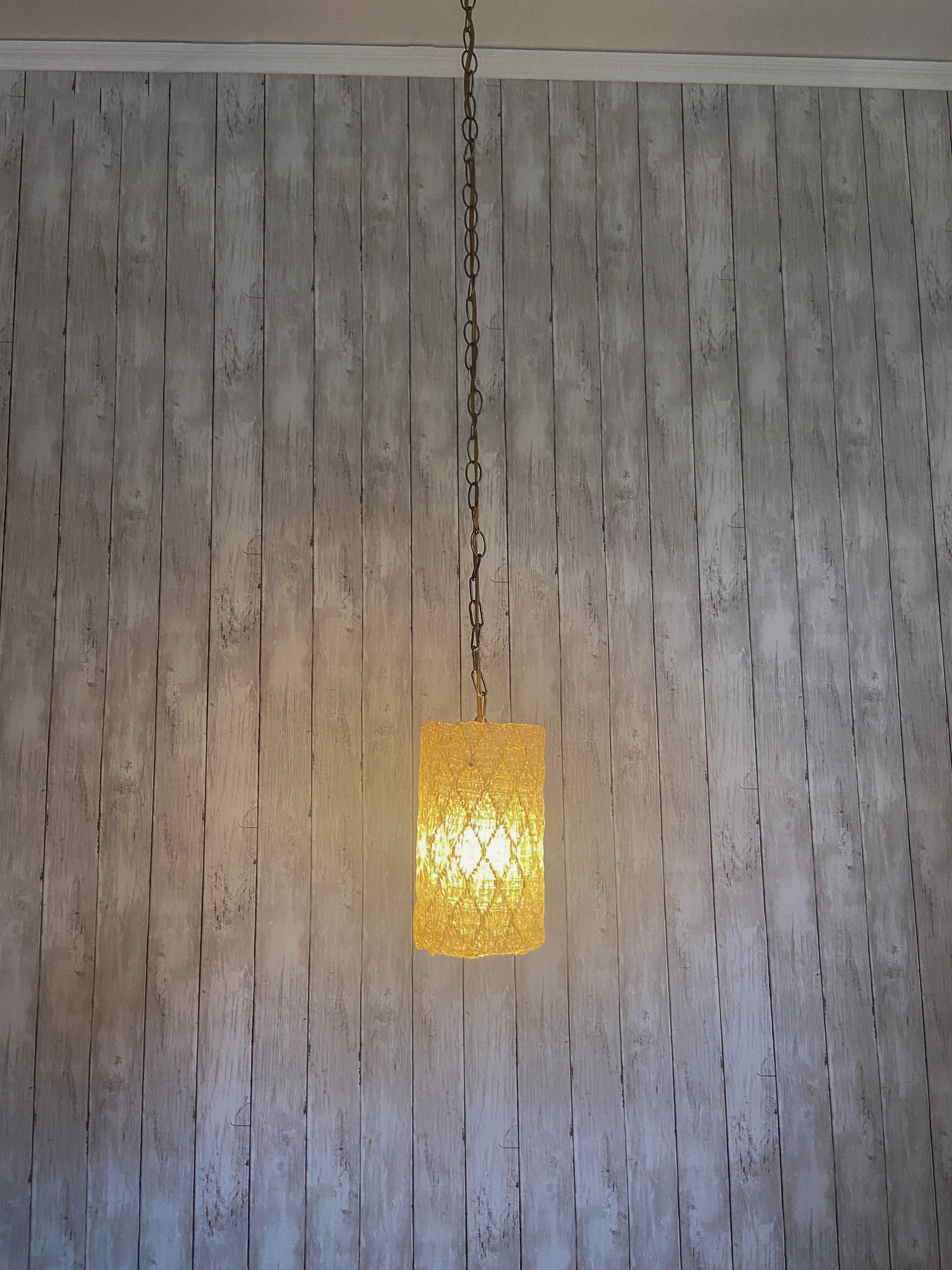 Lucite Light Fixture Lucite Pendant Light Mid Century Pendant