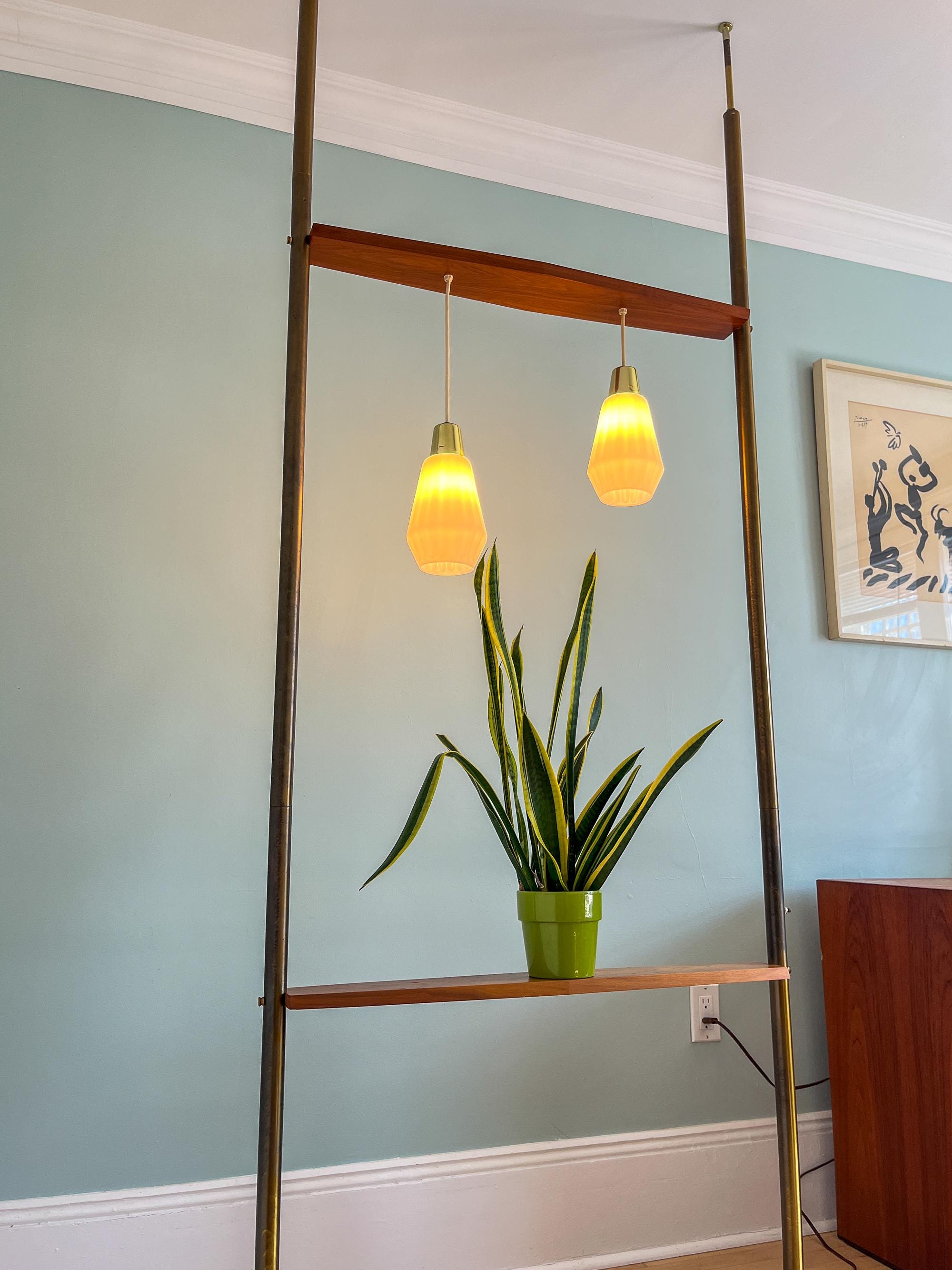 Tension Pole Lamp Room Divider MCM Pole Lamp Mid Century Modern