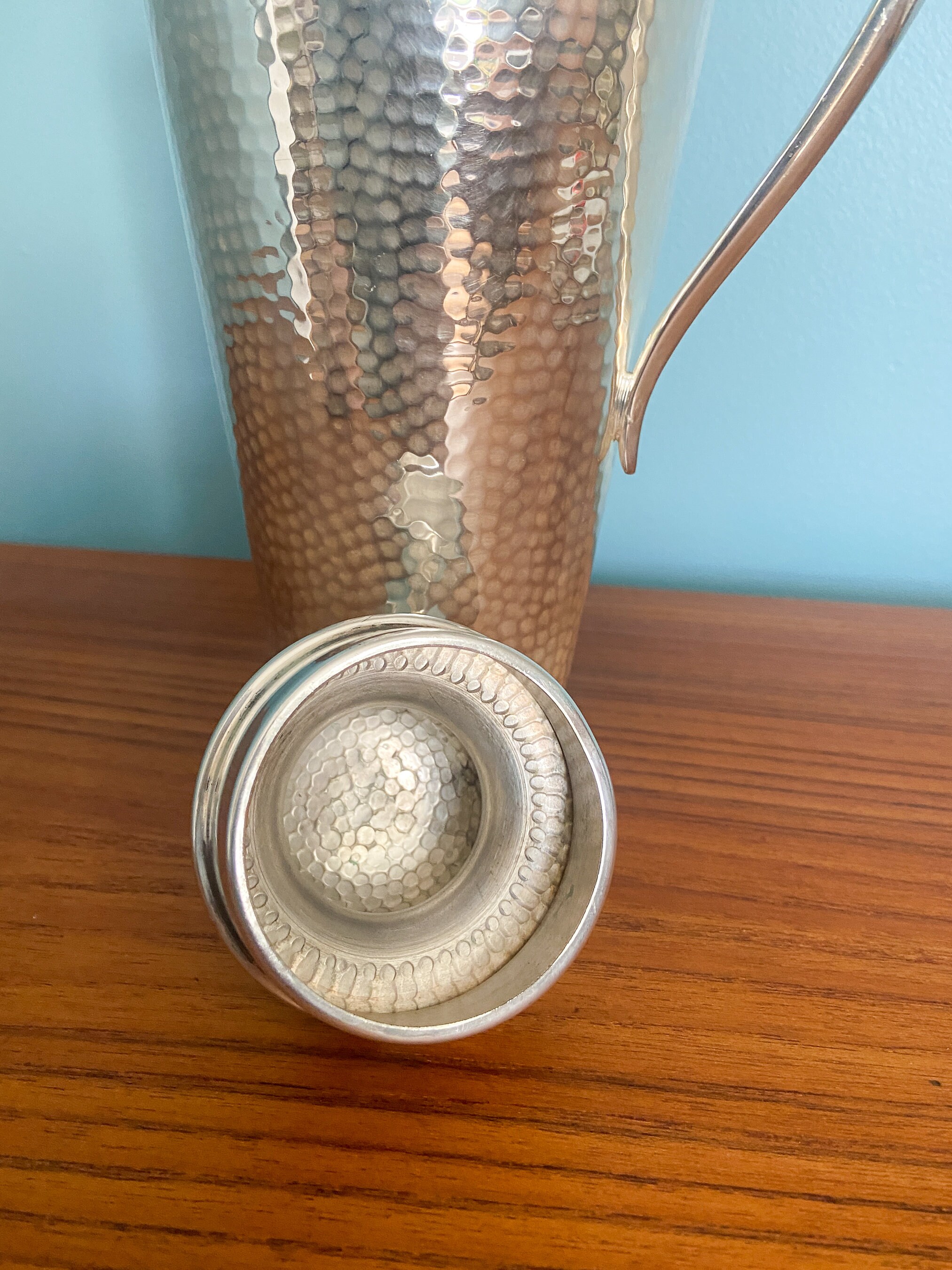 Art Deco Shaker Art Deco Cocktail Shaker Hammered Cocktail Shaker