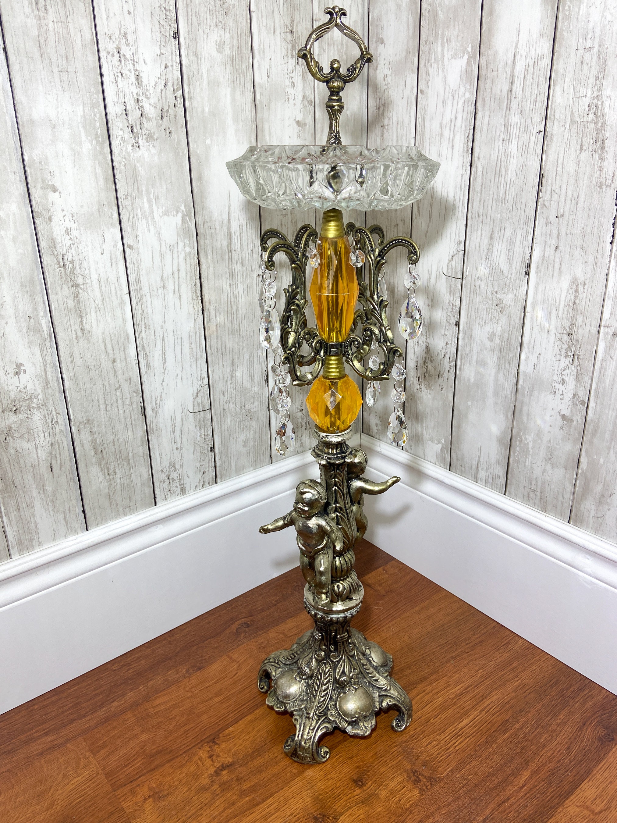 Vintage Ashtray Stand Vintage Brass Ashtray Standing Ashtray Brass