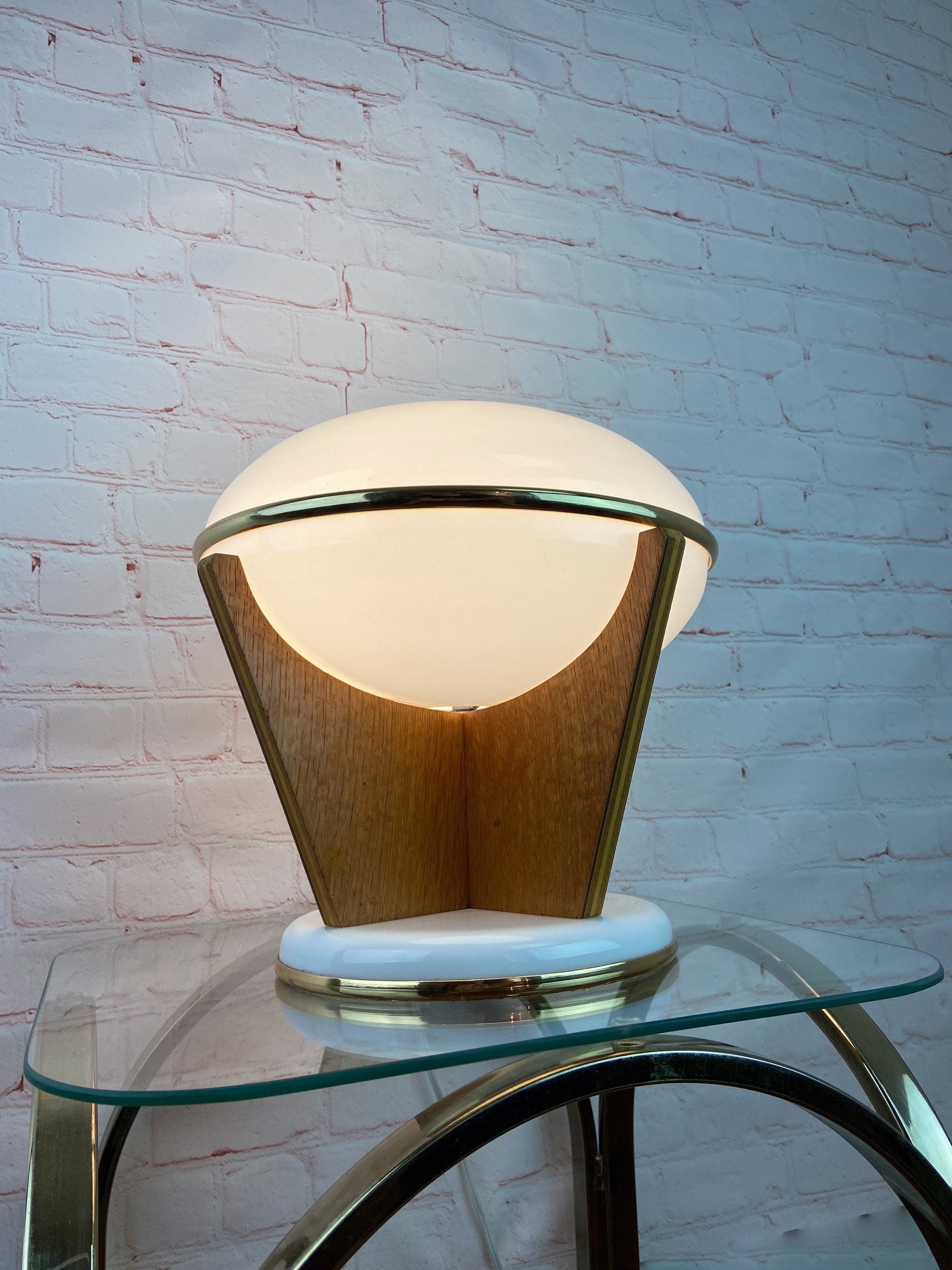 ON HOLD Mid Century Modern Table Lamp, Atomic Table Lamp, Space Age