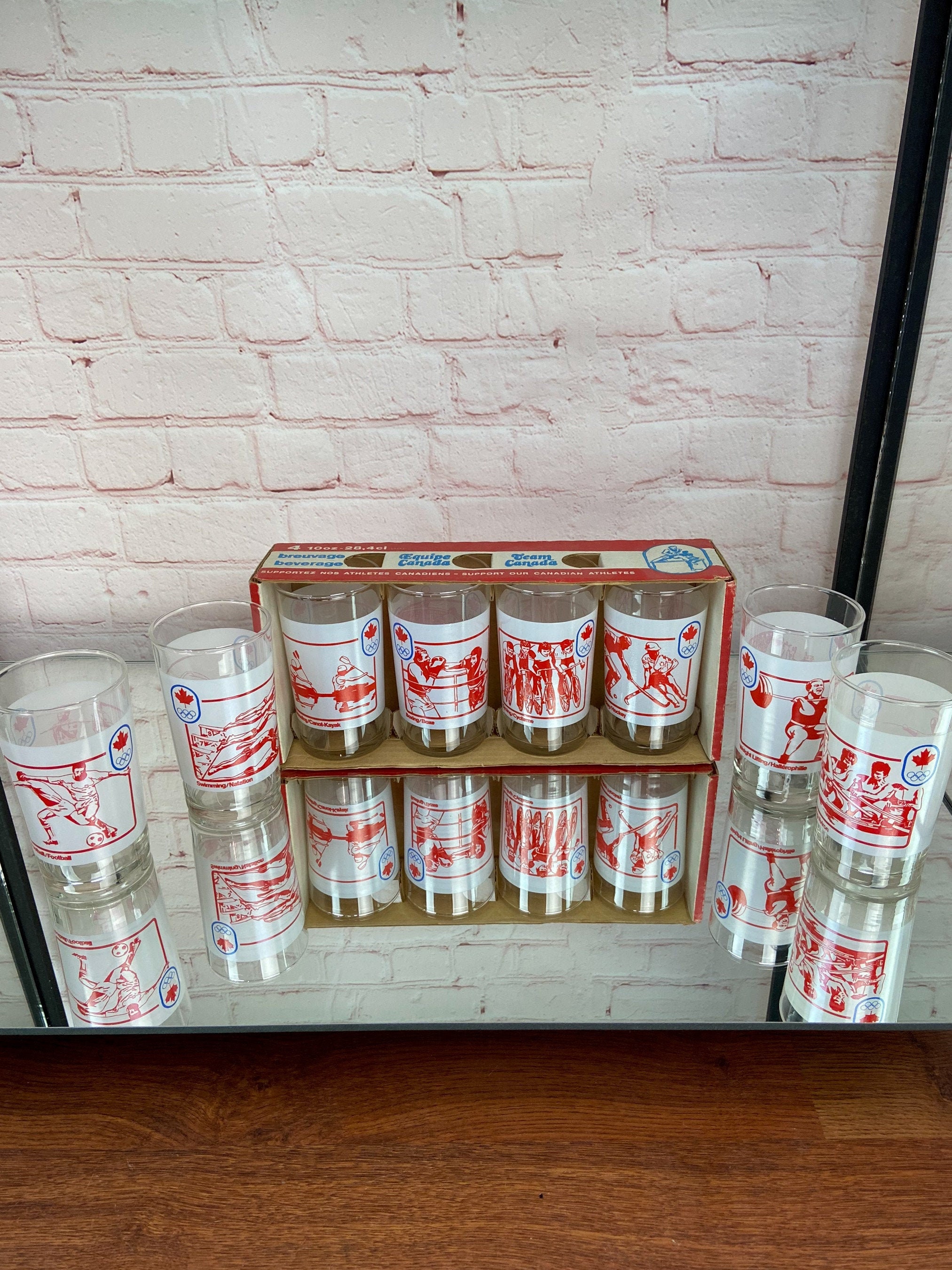 Summer Olympics Glassware 1976 Montreal Summer Olympics Glasses Olympic